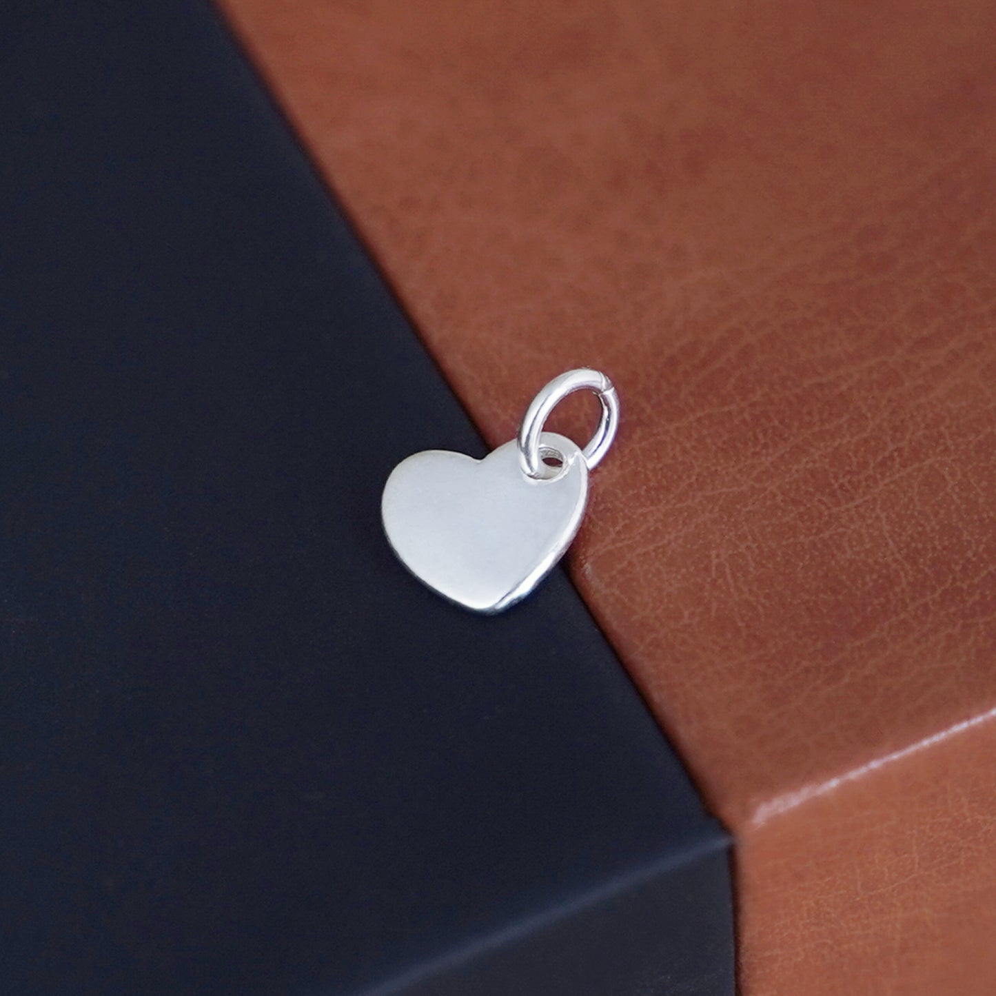 Sterling Silver Solid Puffy Love Heart Necklace Bracelet Charm Pendant - sugarkittenlondon