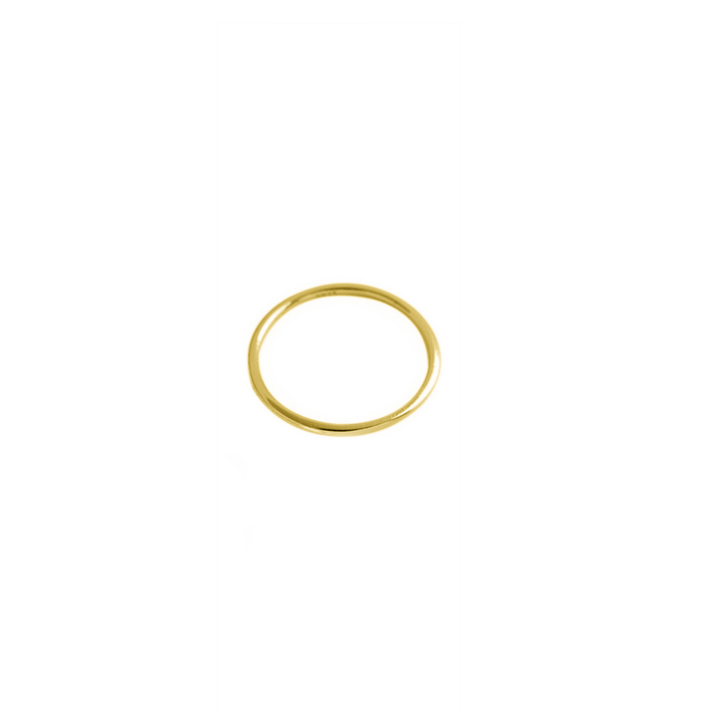 1.2mm Gold on Sterling Silver Skinny Round Band Stacking Above Ring E1/2 - R - sugarkittenlondon