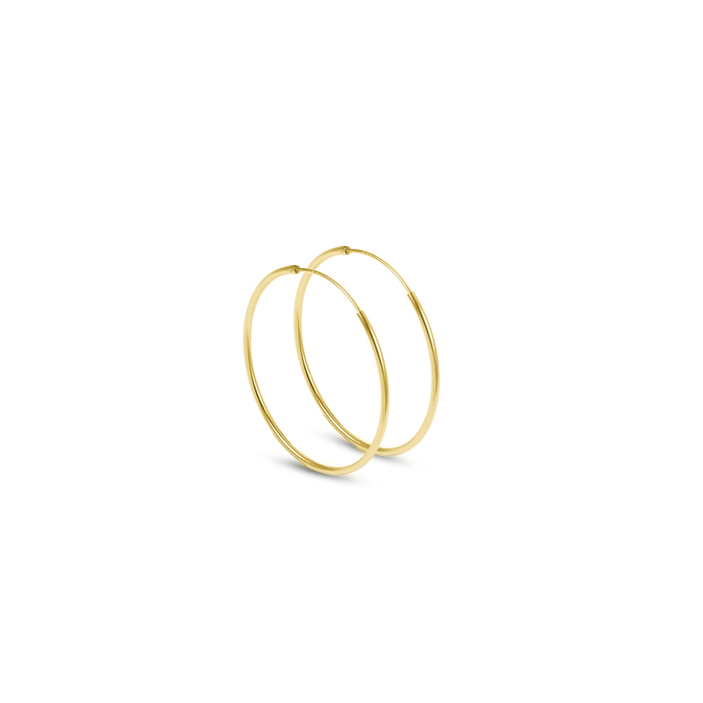 925 Sterling Silver Hinged Hoop Earrings for Everyday Wear in 20mm Rhodium Gold Tone