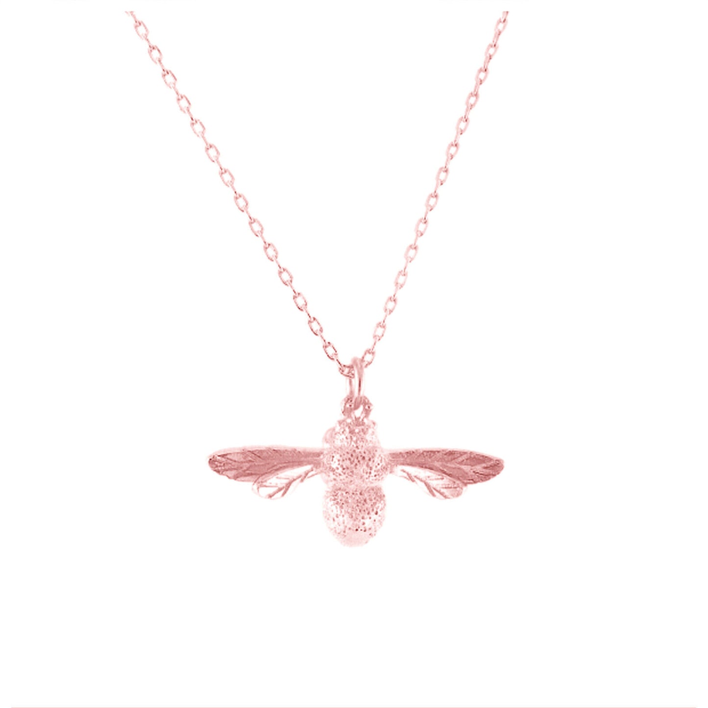 Sterling Silver Honey Bee Queen Bee Insect Pendant Necklace 3 Tones - sugarkittenlondon