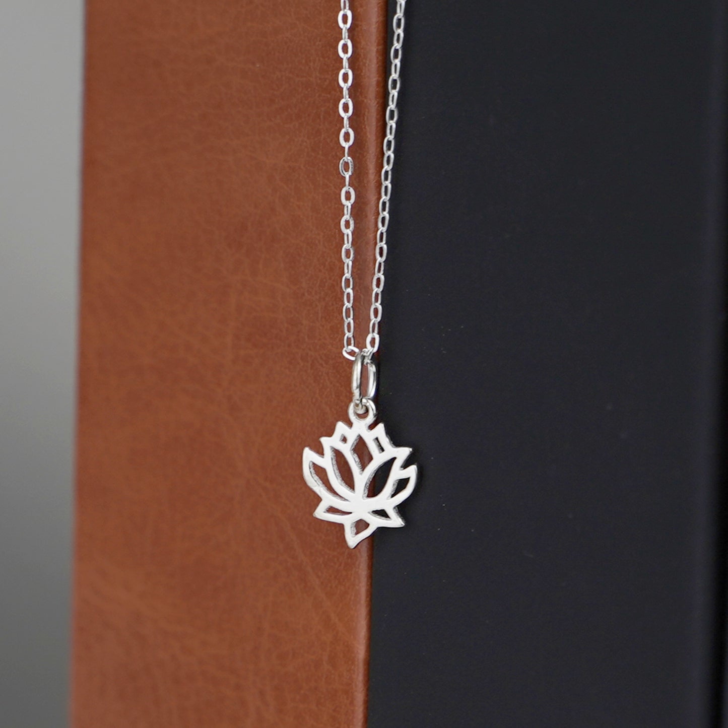Sterling Silver Lotus Flower Yoga Zen Namaste Charm Pendants - sugarkittenlondon