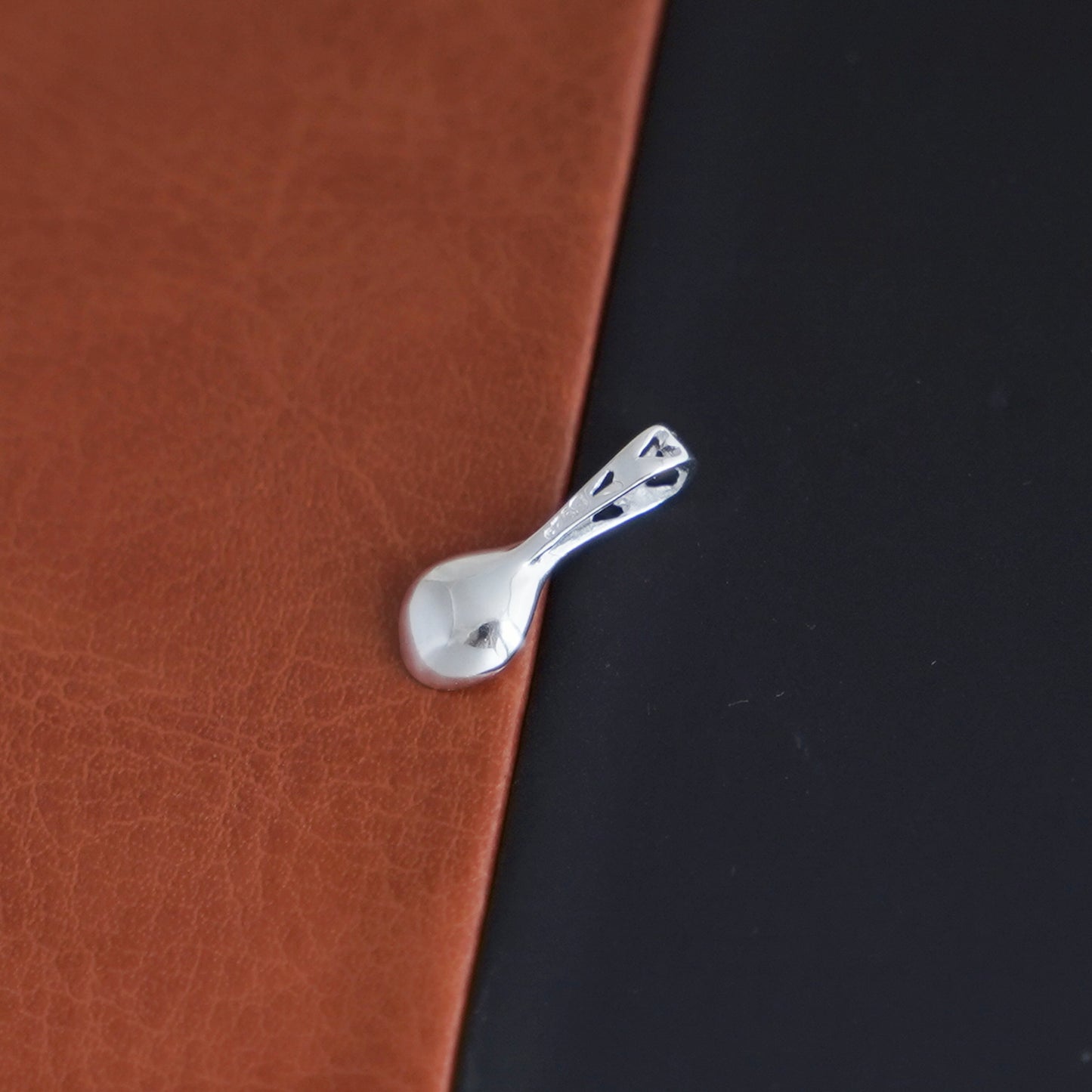 Sterling Silver Love Hearts Spoon Charm Pendant Necklace - sugarkittenlondon