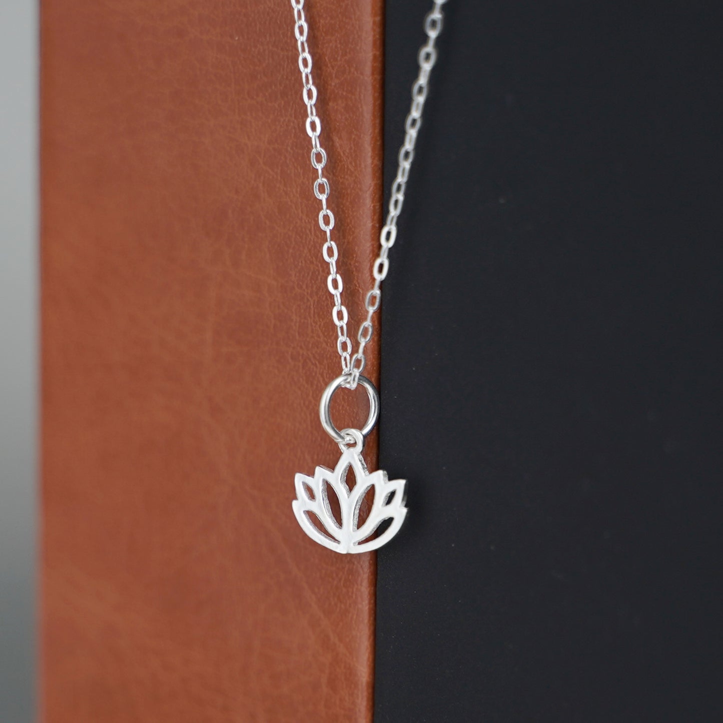 Sterling Silver Lotus Flower Yoga Zen Namaste Charm Pendants - sugarkittenlondon