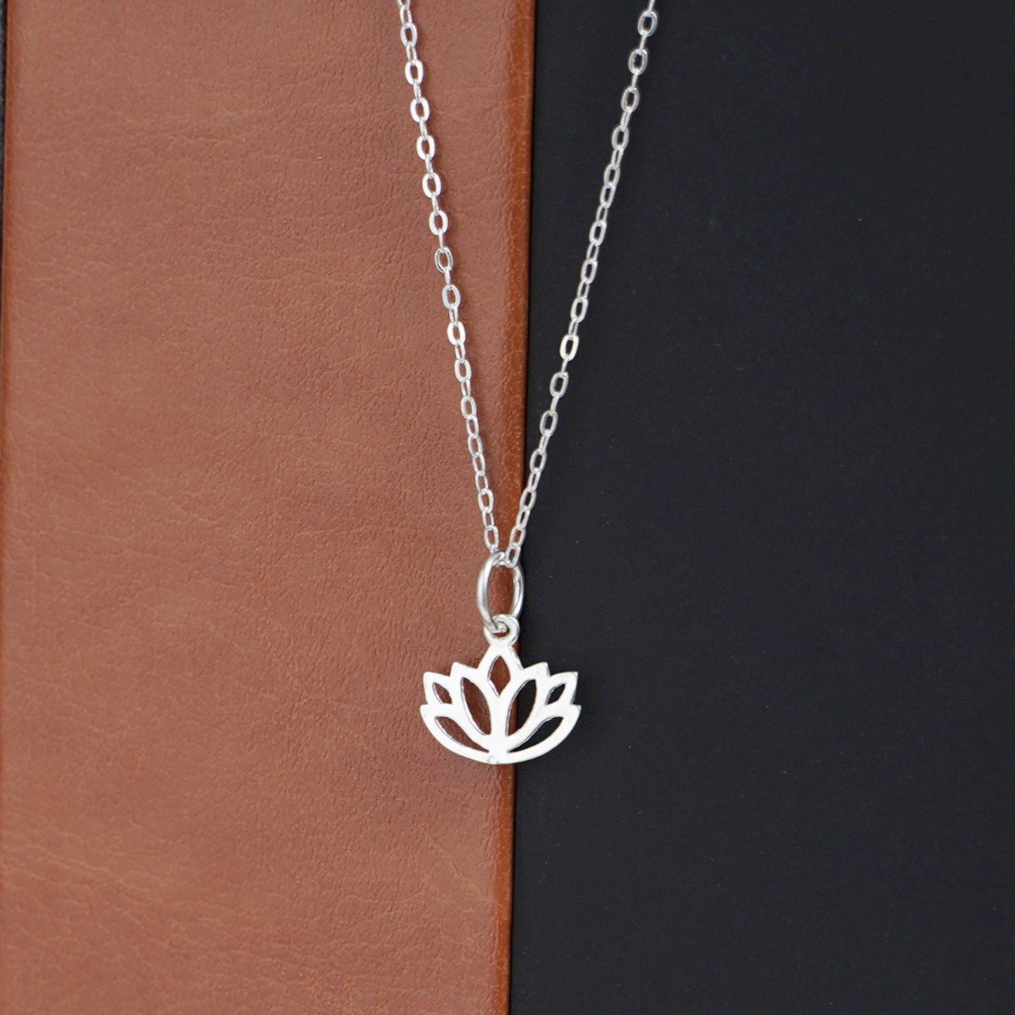Sterling Silver Lotus Flower Yoga Zen Namaste Charm Pendants - sugarkittenlondon