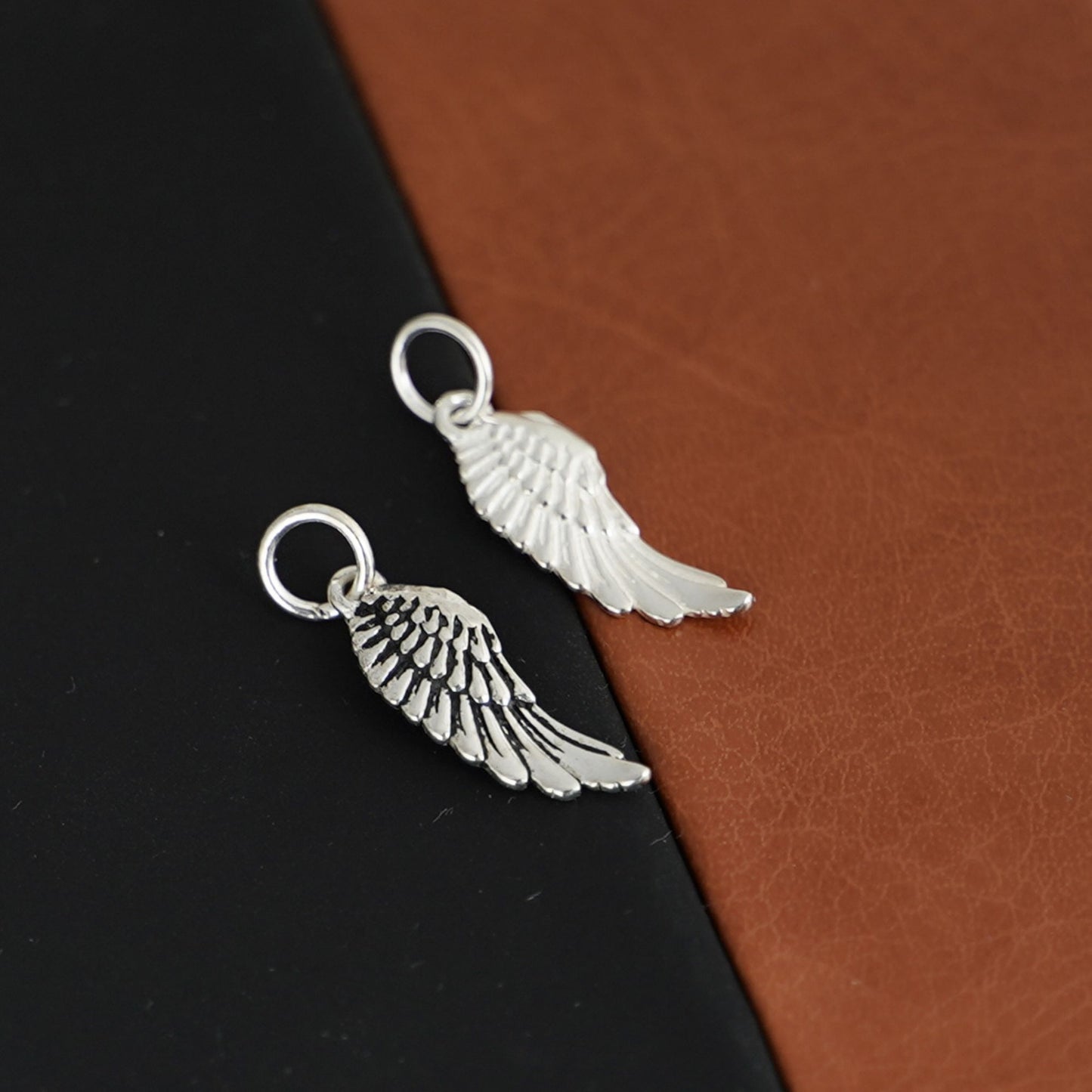 Angel Wings Silver Charm Pendant for Earrings, Necklace, and Bracelet - sugarkittenlondon