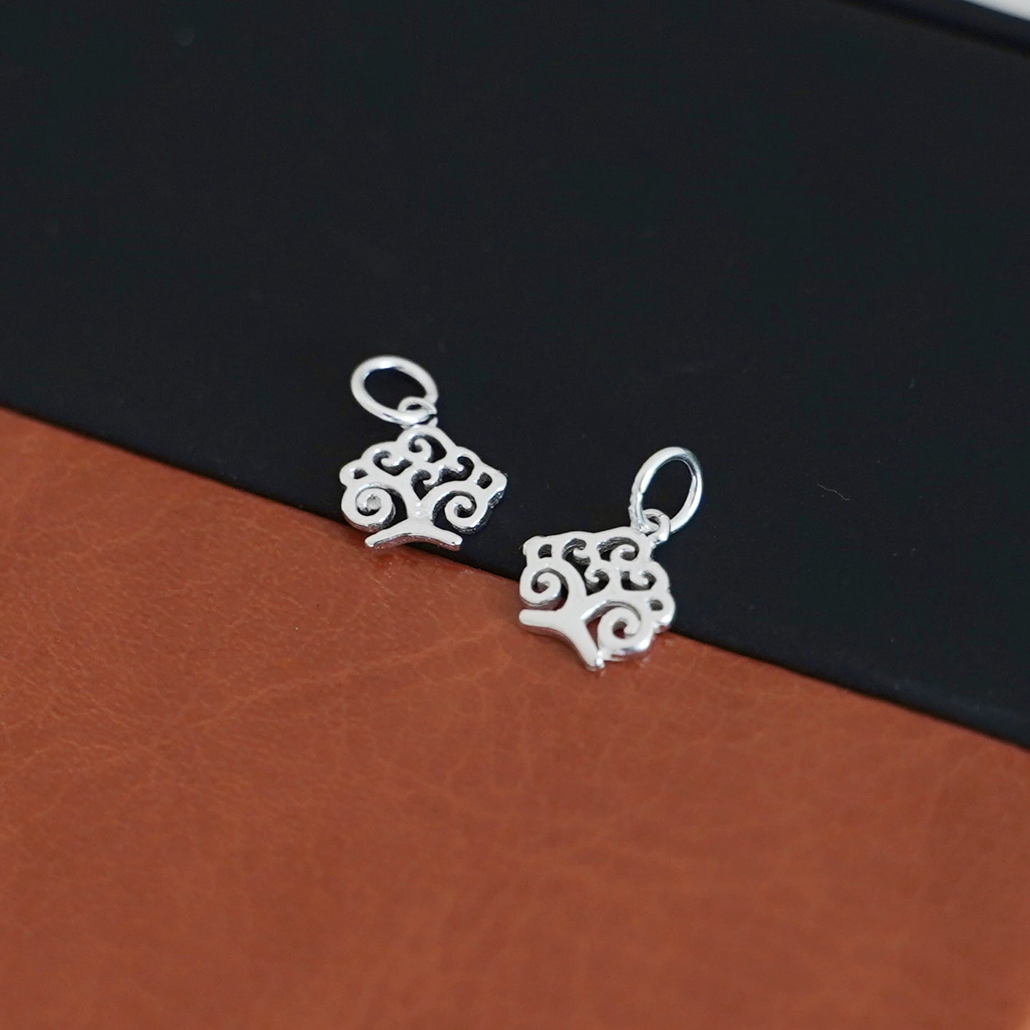 Sterling Silver Tree of Life Pendant Charm Jewellery 2Pcs - sugarkittenlondon