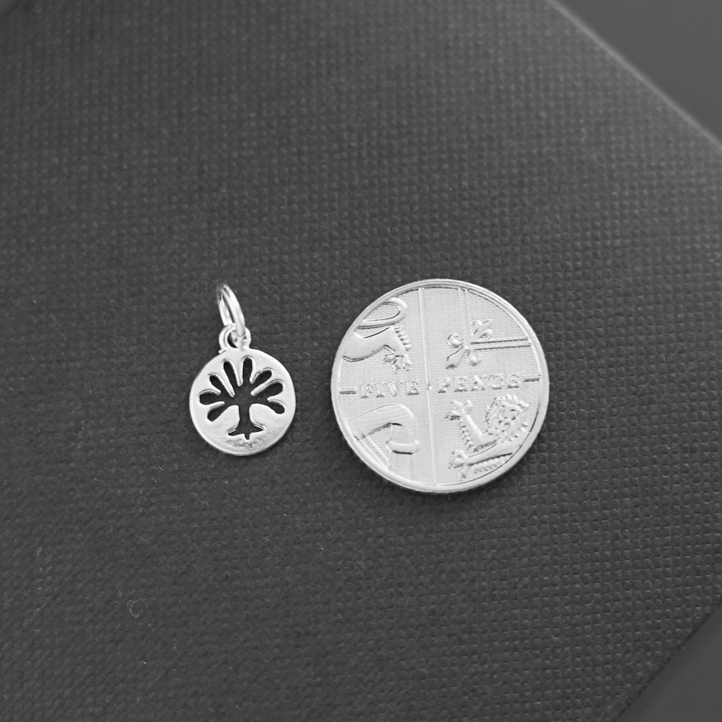 2 Sterling Silver Disc Dot Tree of Life Necklace Bracelet Pendants - sugarkittenlondon