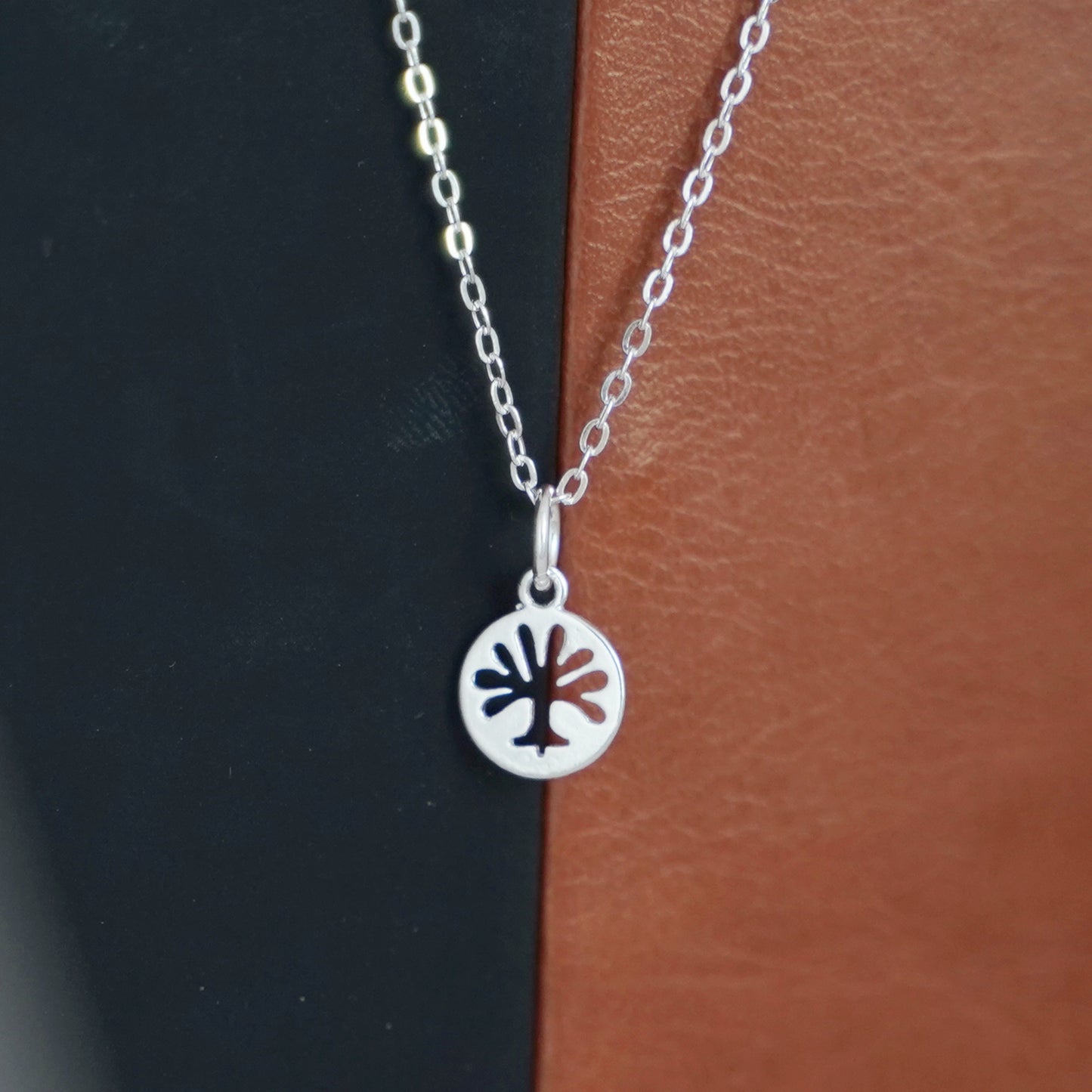 2 Sterling Silver Disc Dot Tree of Life Necklace Bracelet Pendants - sugarkittenlondon