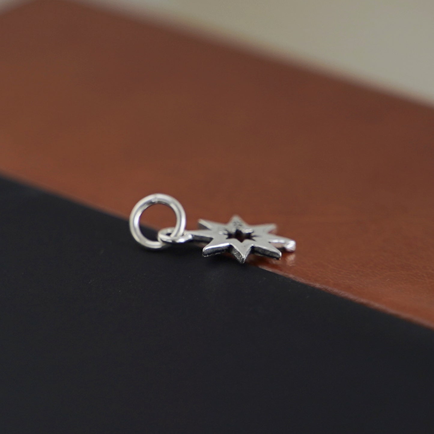Sterling Silver Oxidized 8 Pointed Star Octagram Necklace Bracelet Pendant - sugarkittenlondon