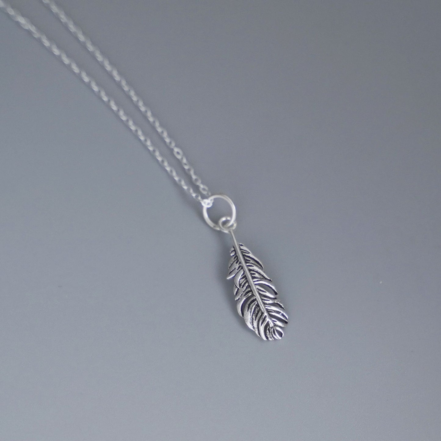 Sterling Silver Feather Leaf Charm Pendant for necklace & earrings - sugarkittenlondon