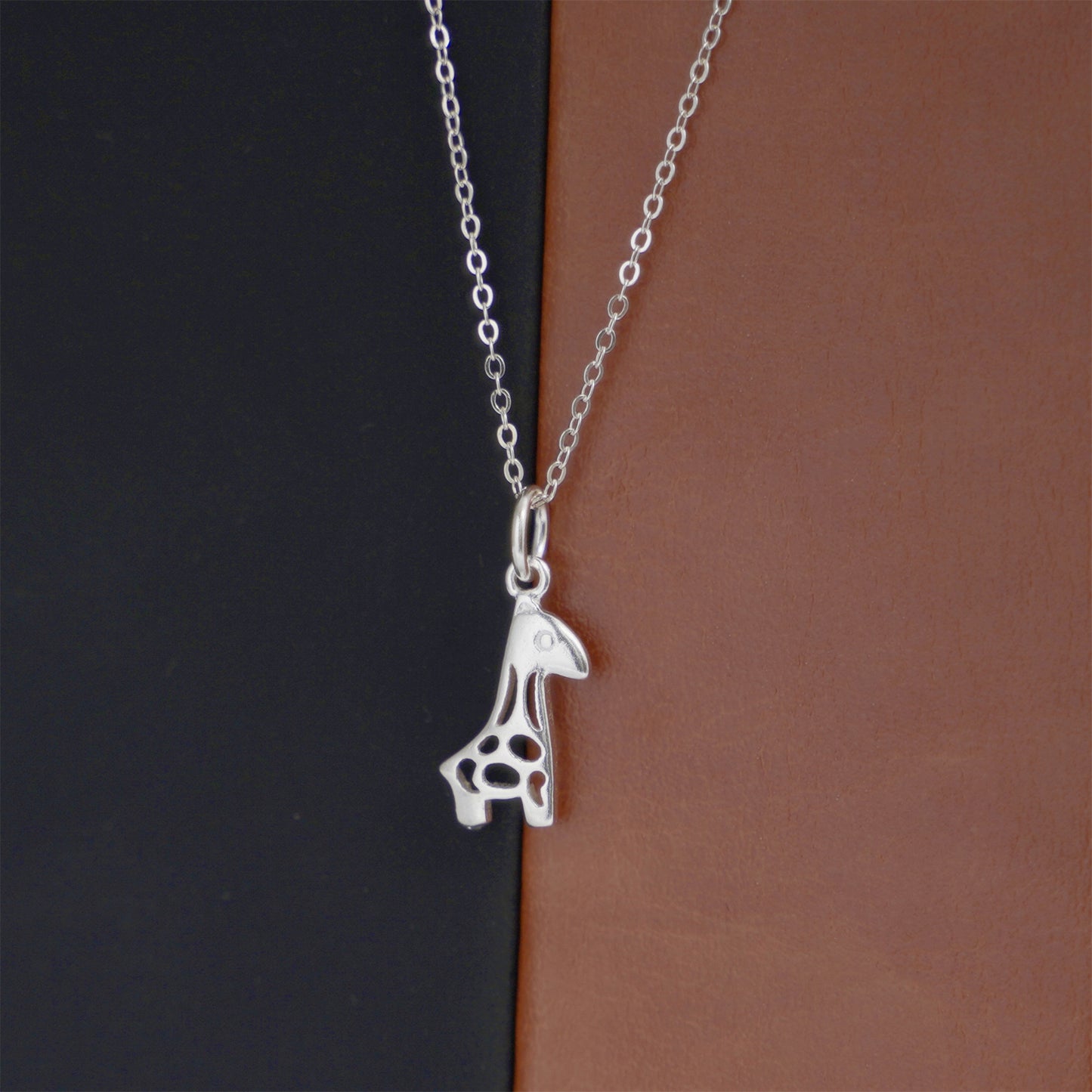 Sterling Silver Baby Giraffe Deer Animal Necklace Bangle Pendant Charm 2 Tones - sugarkittenlondon