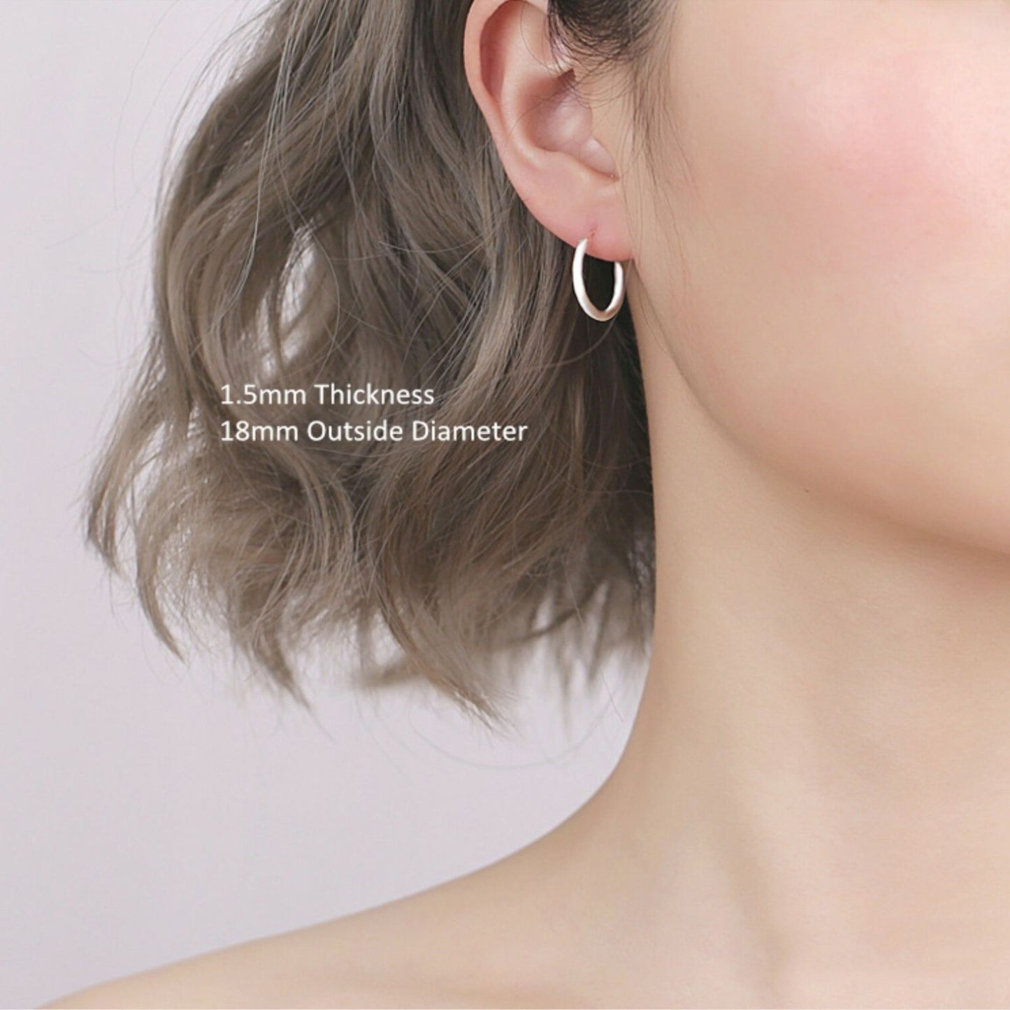 Sterling Silver Hinged Plain Hoops Small to Large Sleepers Earrings 10 - 60mm