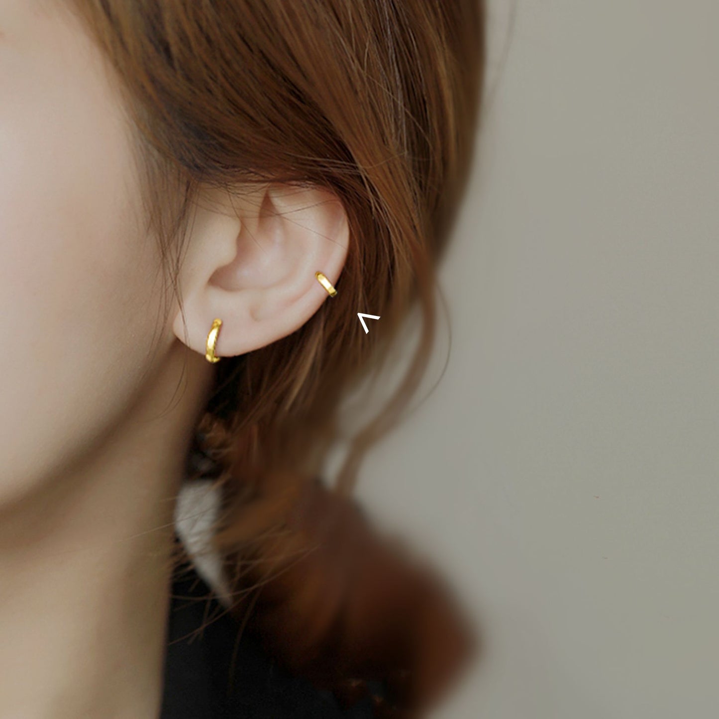 6mm Hoop Earrings in 18K Gold Plated Sterling Silver