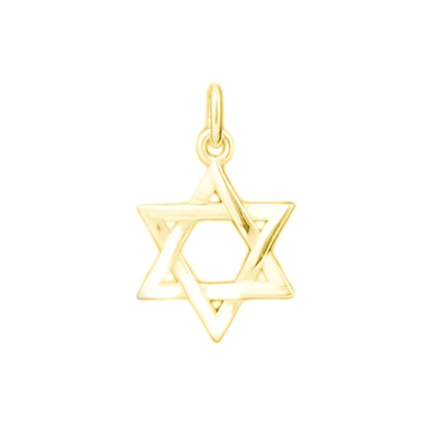 925 Sterling Silver Hollow Six-Pointed Star David Pendant 2 Tones