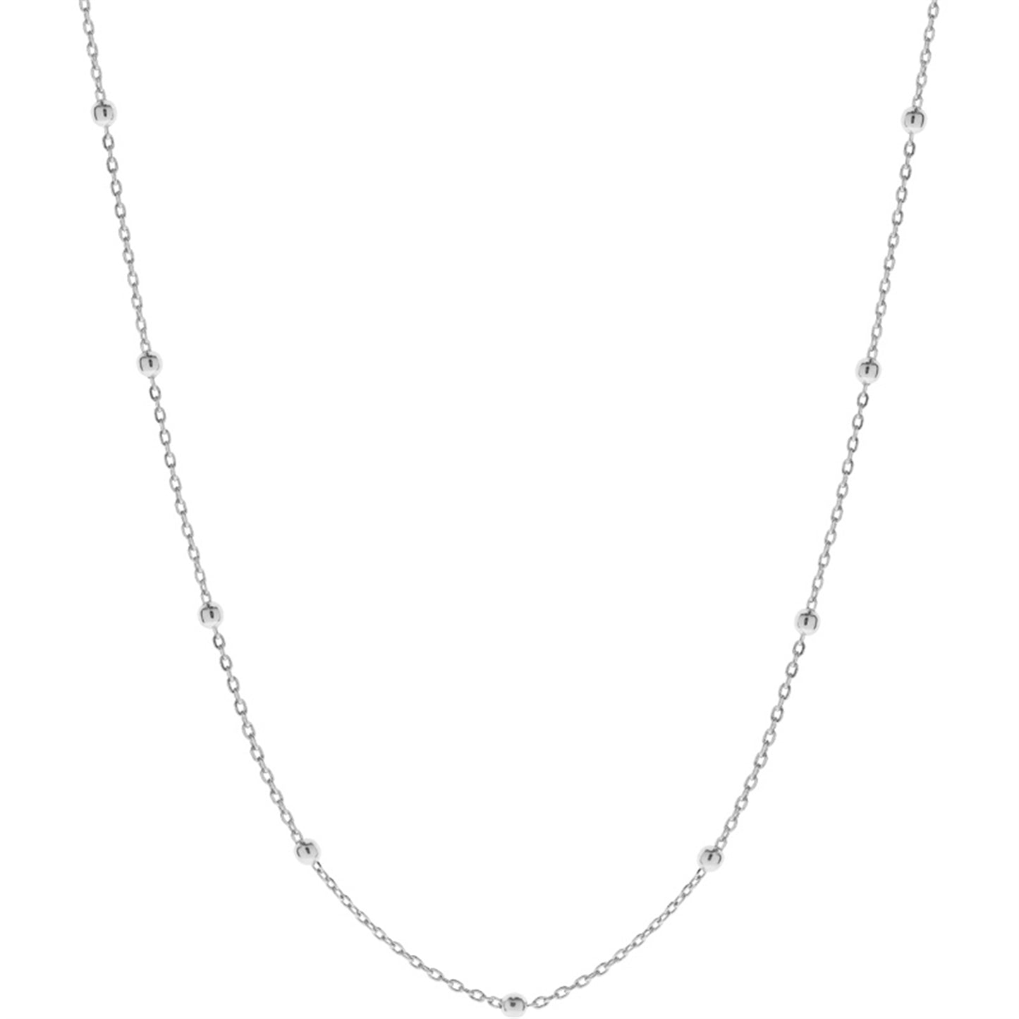 Sterling Silver 2mm Bobble Balls Bead Circle Round Choker Necklace 3 Tones - sugarkittenlondon