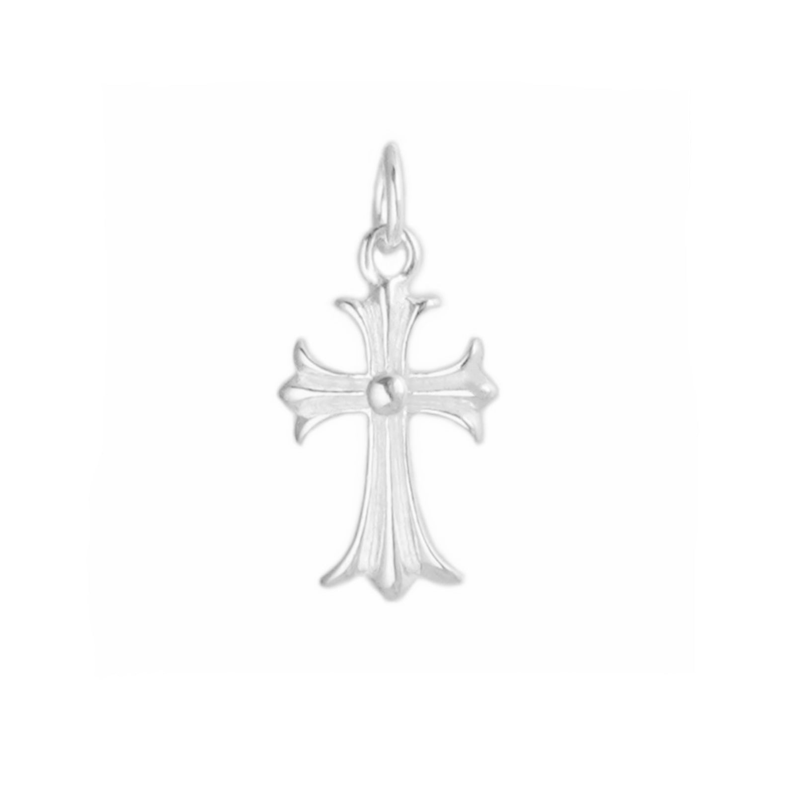 Sterling Silver shops 925 Fleur-de-Lis Pendant with Diamonds