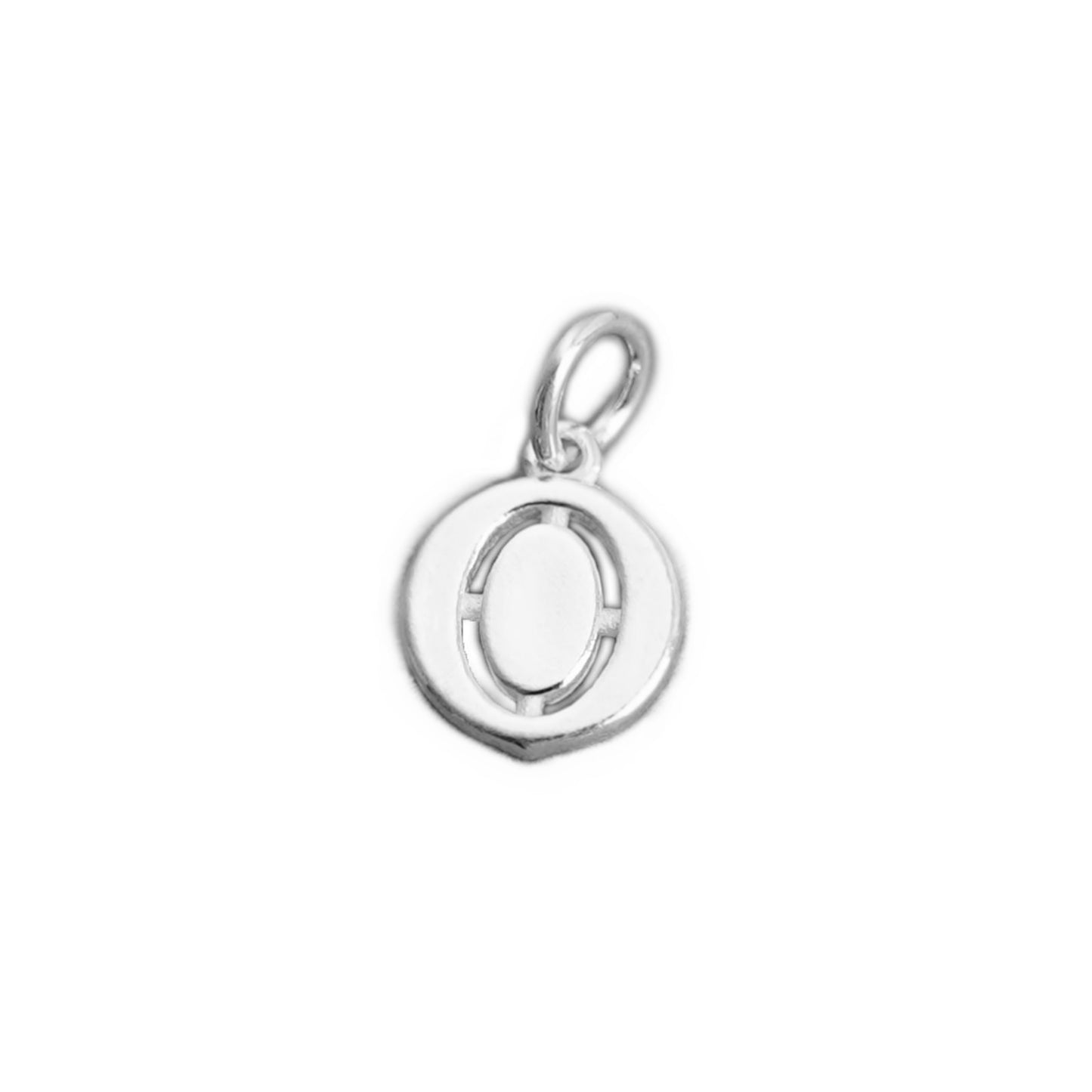 Sterling Silver 12 x 6mm 0-9 Number Disc Circle Charm Age Birthday Gift Pendant - sugarkittenlondon