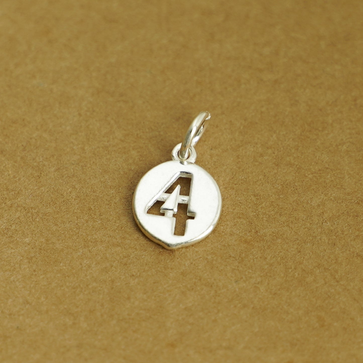 Sterling Silver 12 x 6mm 0-9 Number Disc Circle Charm Age Birthday Gift Pendant - sugarkittenlondon