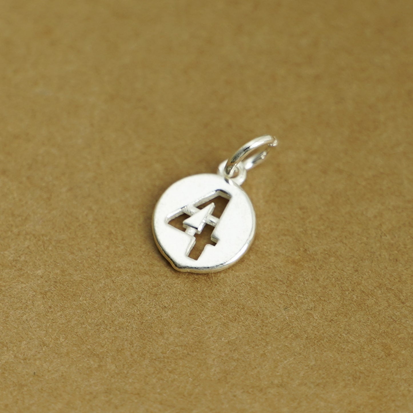 Sterling Silver 12 x 6mm 0-9 Number Disc Circle Charm Age Birthday Gift Pendant - sugarkittenlondon