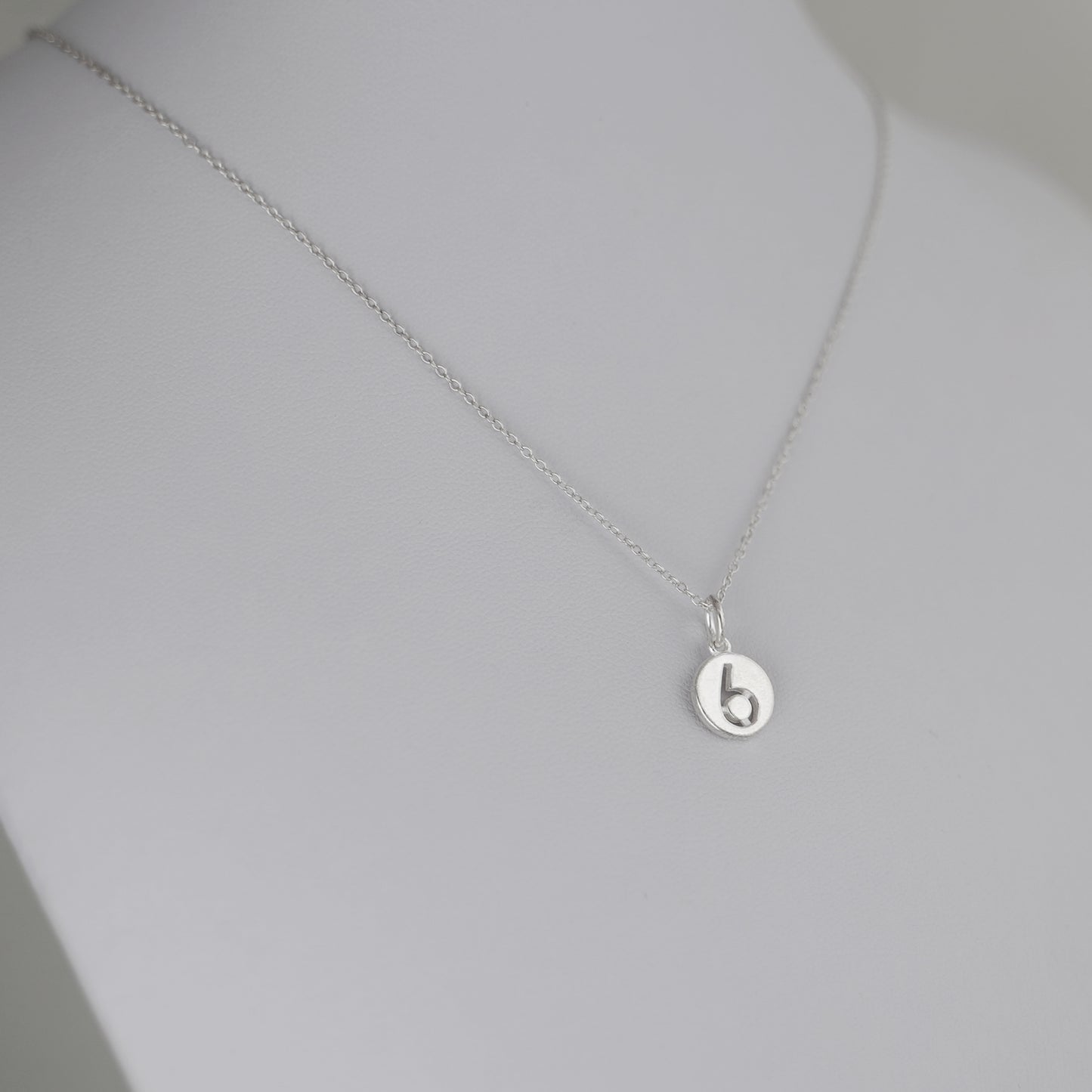 Sterling Silver 12 x 6mm 0-9 Number Disc Circle Charm Age Birthday Gift Pendant - sugarkittenlondon