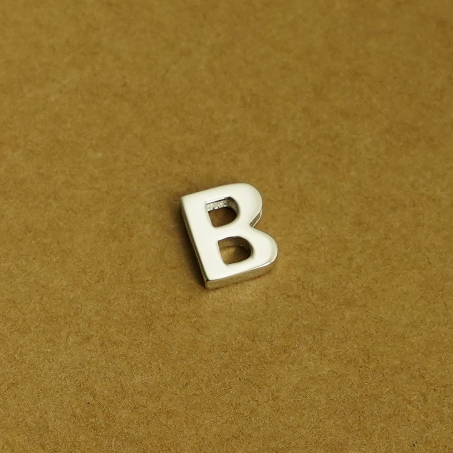 Sterling Silver Love Heart A-Z Letter Alphabet Initial Sliding Spacer Charm Bead - sugarkittenlondon