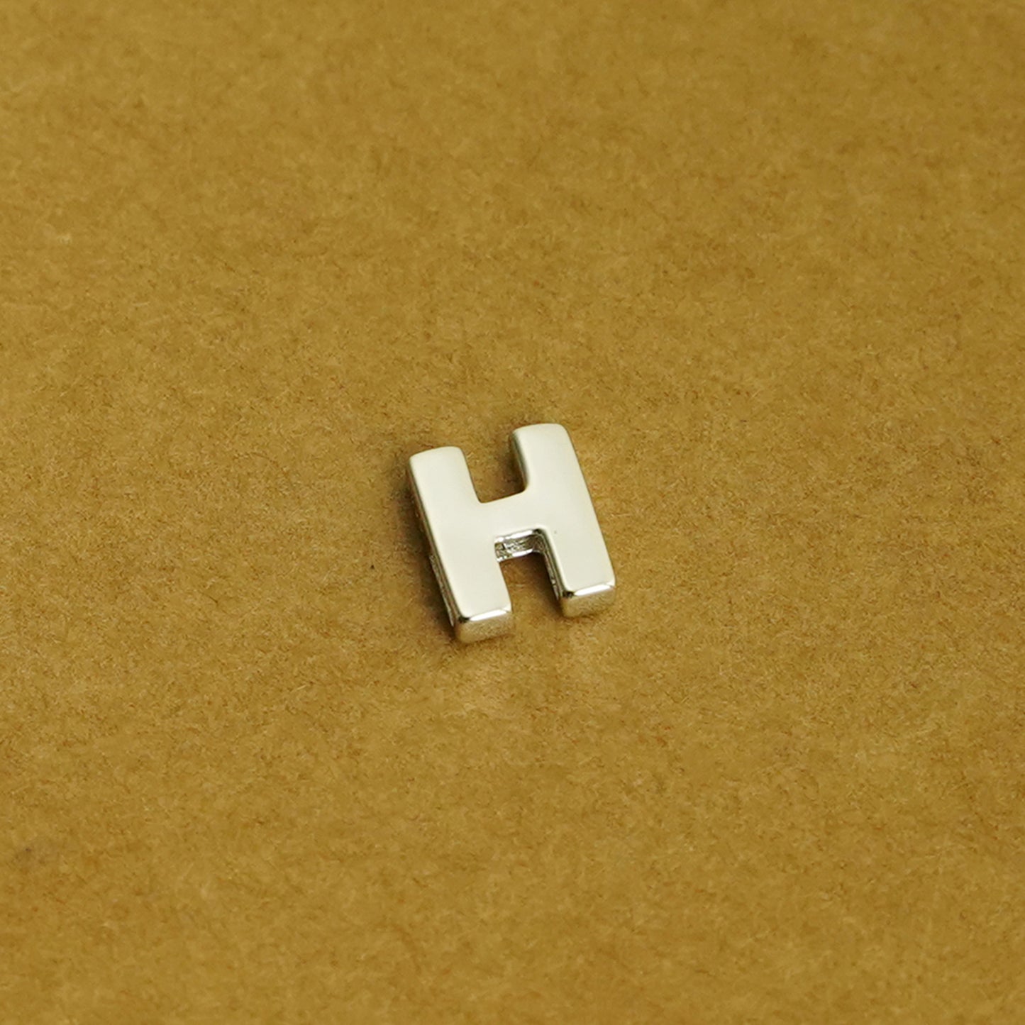 Sterling Silver Love Heart A-Z Letter Alphabet Initial Sliding Spacer Charm Bead - sugarkittenlondon