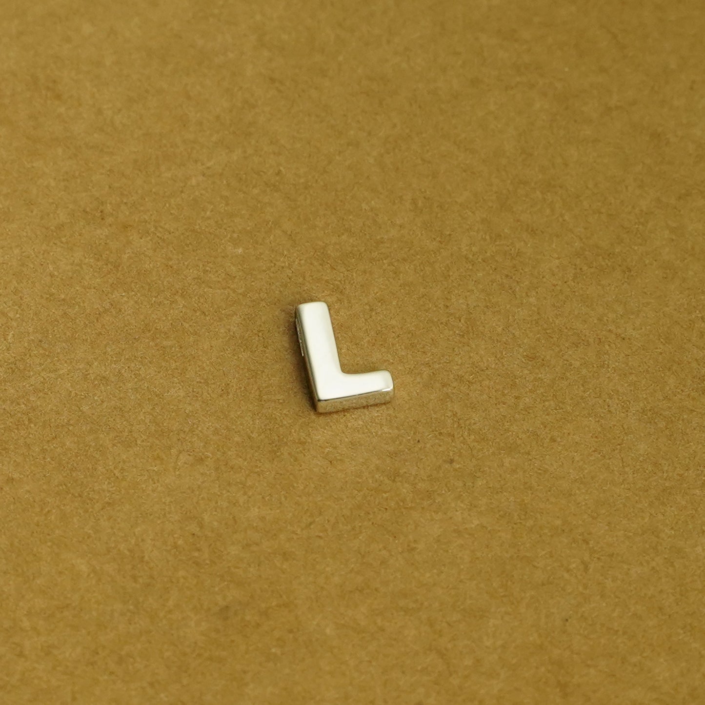 Sterling Silver Love Heart A-Z Letter Alphabet Initial Sliding Spacer Charm Bead - sugarkittenlondon