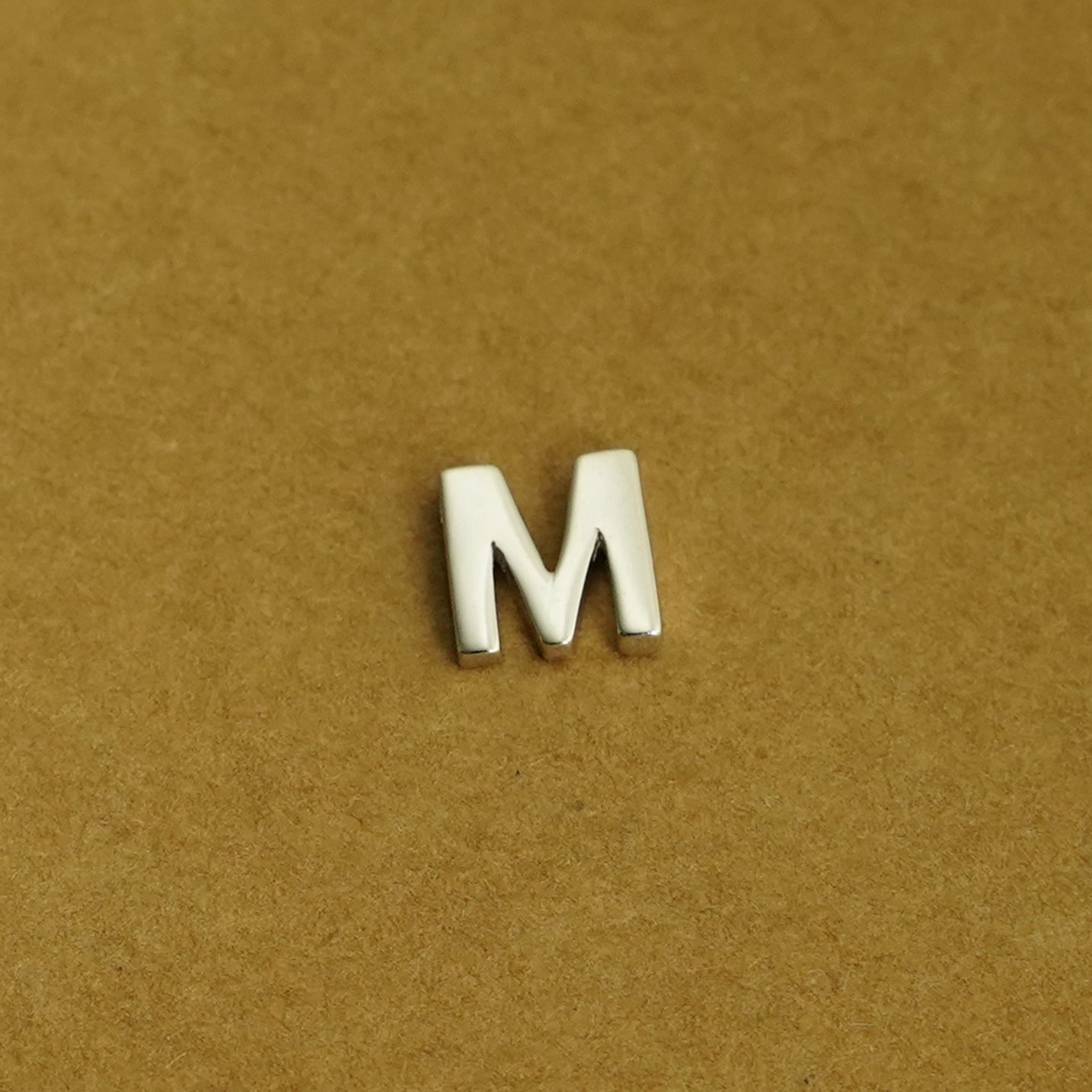 Sterling Silver Love Heart A-Z Letter Alphabet Initial Sliding Spacer Charm Bead - sugarkittenlondon