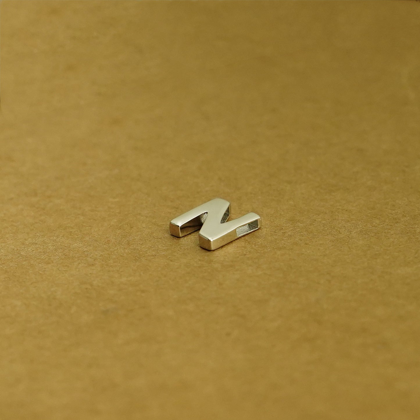 Sterling Silver Love Heart A-Z Letter Alphabet Initial Sliding Spacer Charm Bead - sugarkittenlondon