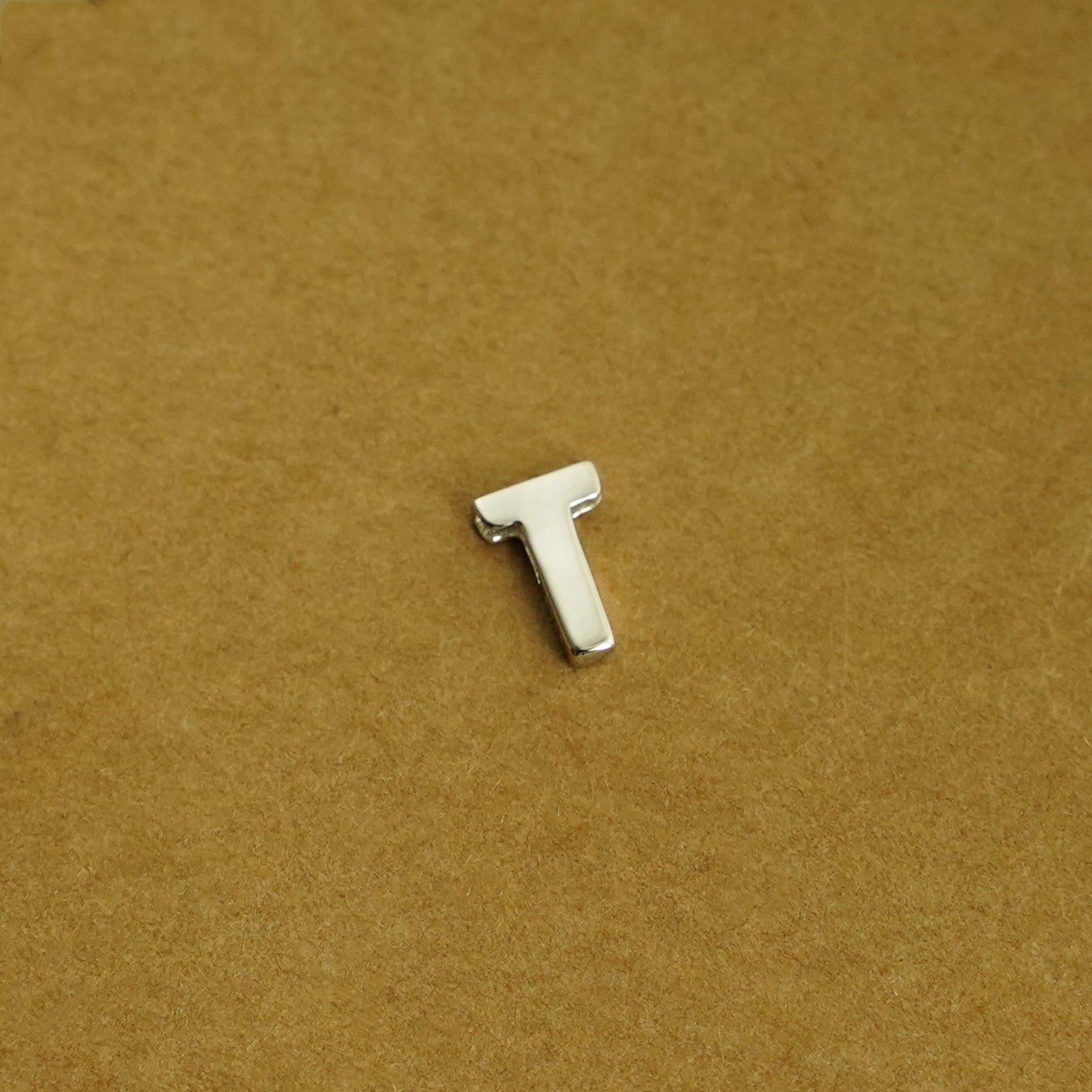 Sterling Silver Love Heart A-Z Letter Alphabet Initial Sliding Spacer Charm Bead - sugarkittenlondon