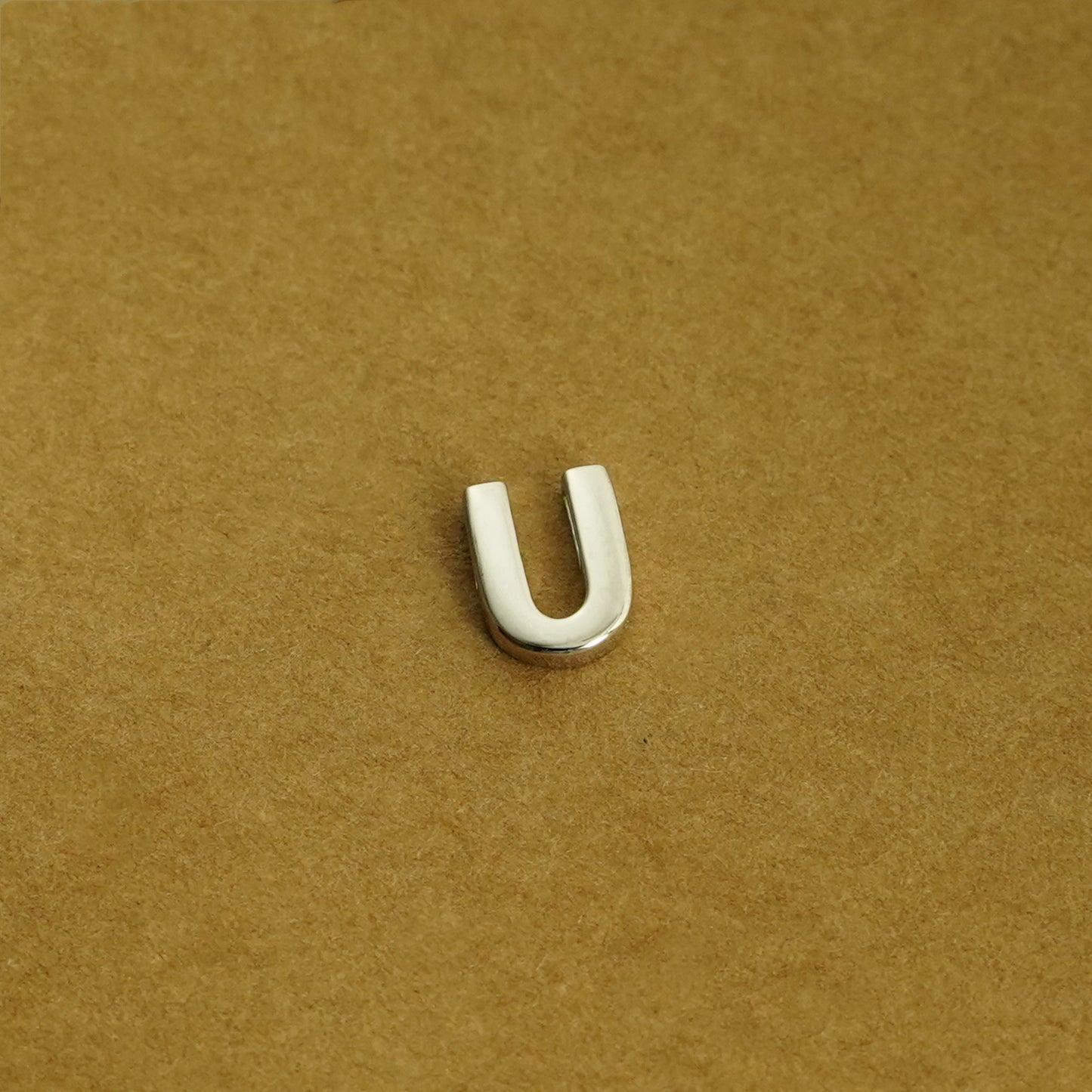 Sterling Silver Love Heart A-Z Letter Alphabet Initial Sliding Spacer Charm Bead - sugarkittenlondon