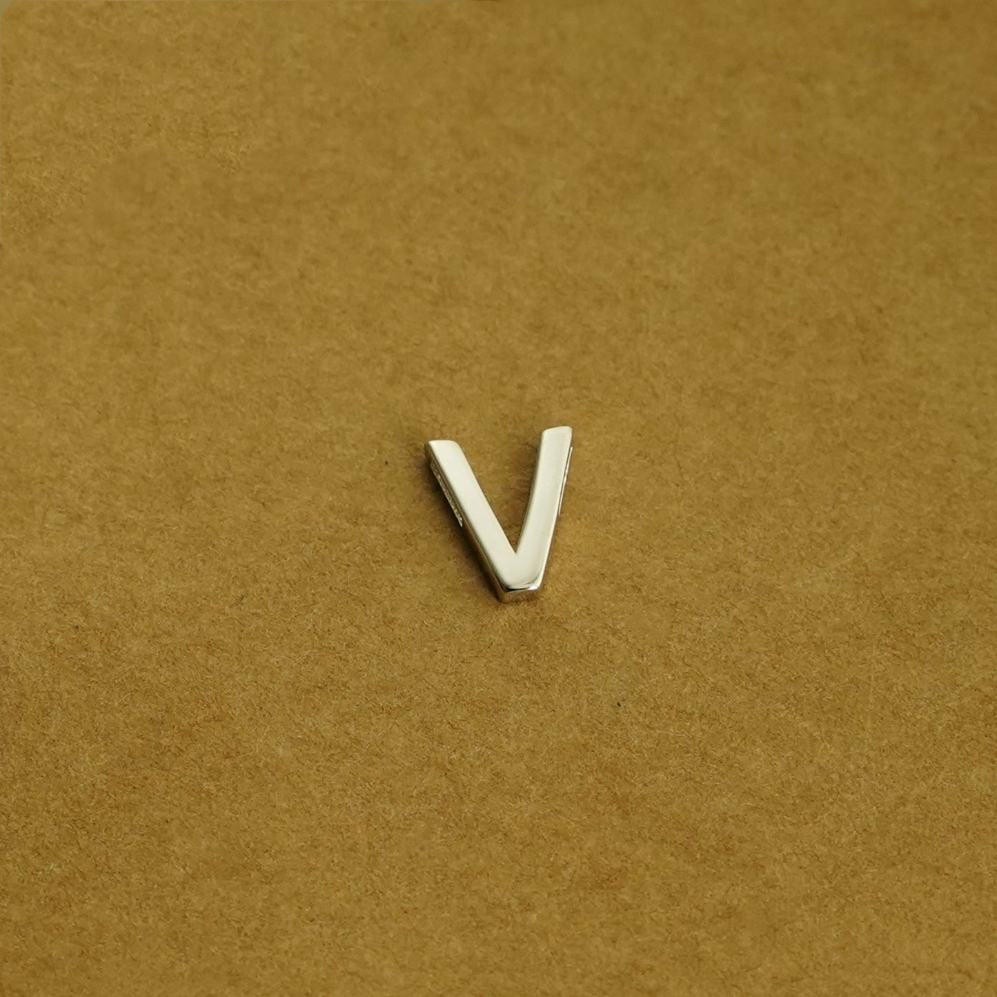 Sterling Silver Love Heart A-Z Letter Alphabet Initial Sliding Spacer Charm Bead - sugarkittenlondon