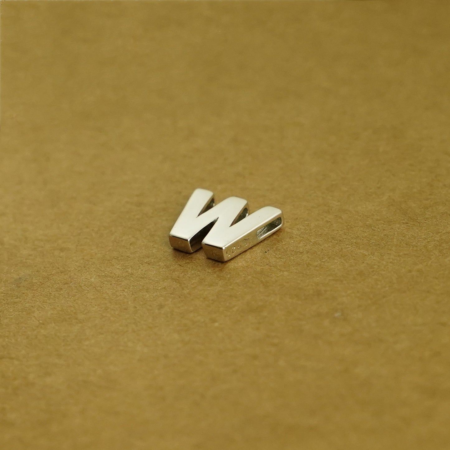 Sterling Silver Love Heart A-Z Letter Alphabet Initial Sliding Spacer Charm Bead - sugarkittenlondon