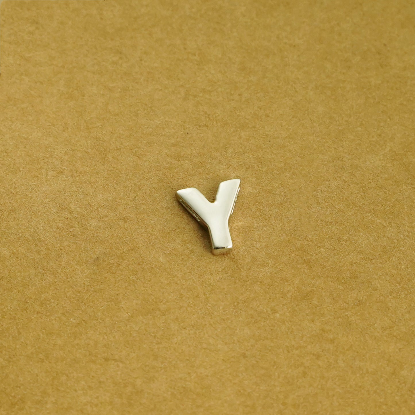 Sterling Silver Love Heart A-Z Letter Alphabet Initial Sliding Spacer Charm Bead - sugarkittenlondon