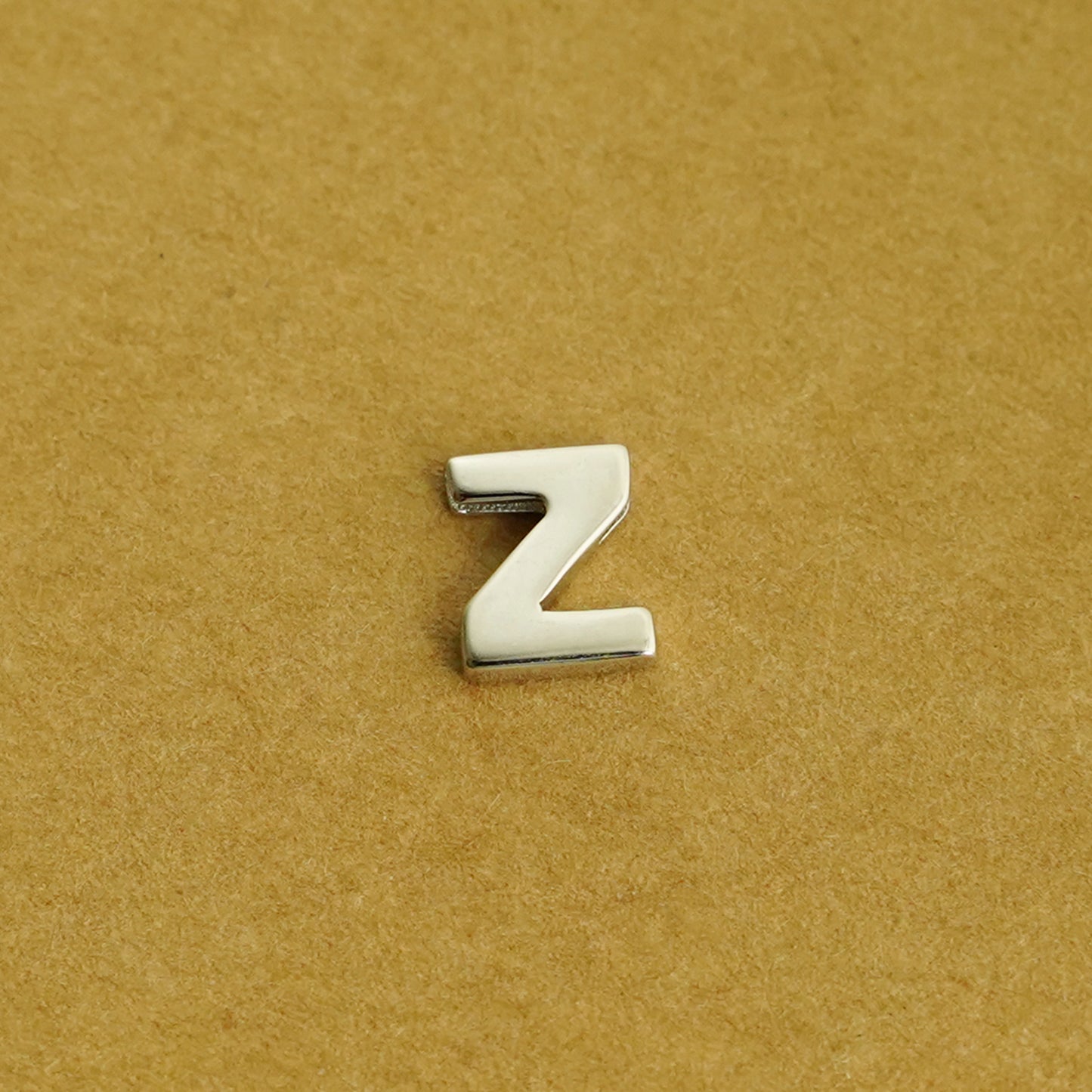 Sterling Silver Love Heart A-Z Letter Alphabet Initial Sliding Spacer Charm Bead - sugarkittenlondon