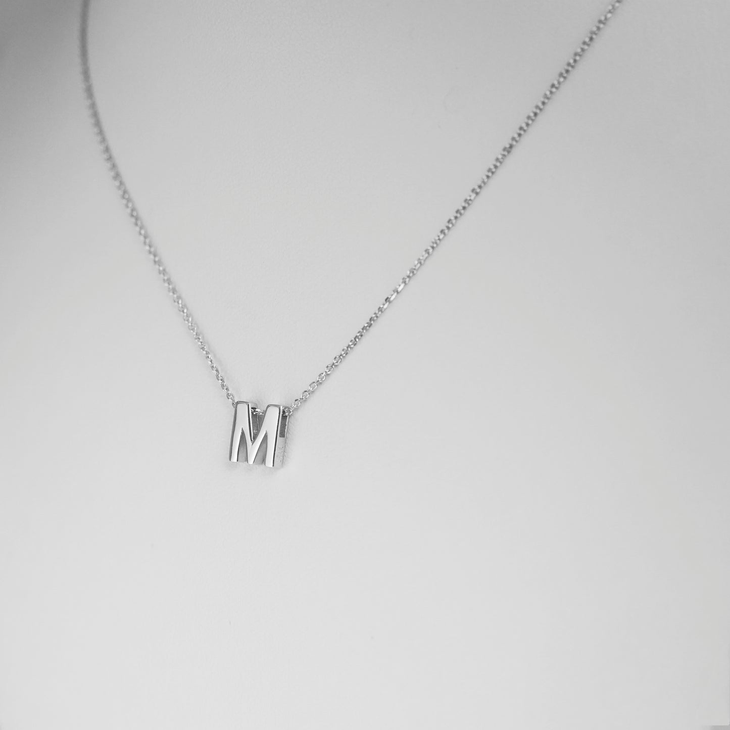 Sterling Silver Love Heart A-Z Letter Alphabet Initial Sliding Spacer Charm Bead - sugarkittenlondon