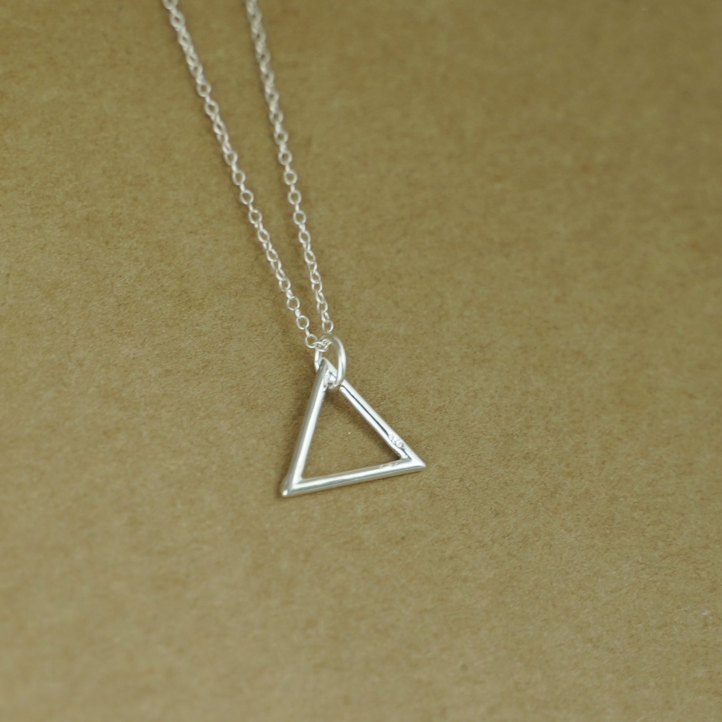 Sterling Silver Hollow Square Triangle Circle Star Necklace Earring Charm Pendant - sugarkittenlondon