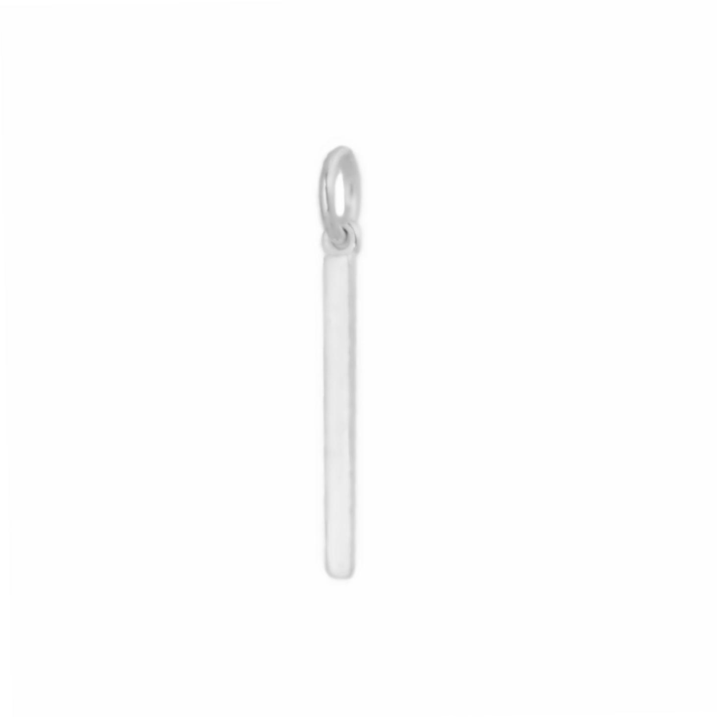 Sterling Silver Geometry Simple Hanging Vertical Line Bar Pendant - sugarkittenlondon