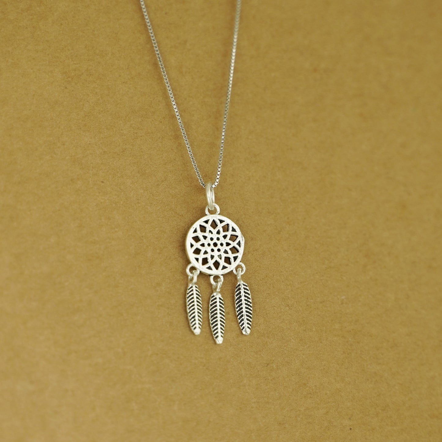 Sterling Silver Dream Catcher Tree of Life Heart Love Feather Charm Pendant - sugarkittenlondon