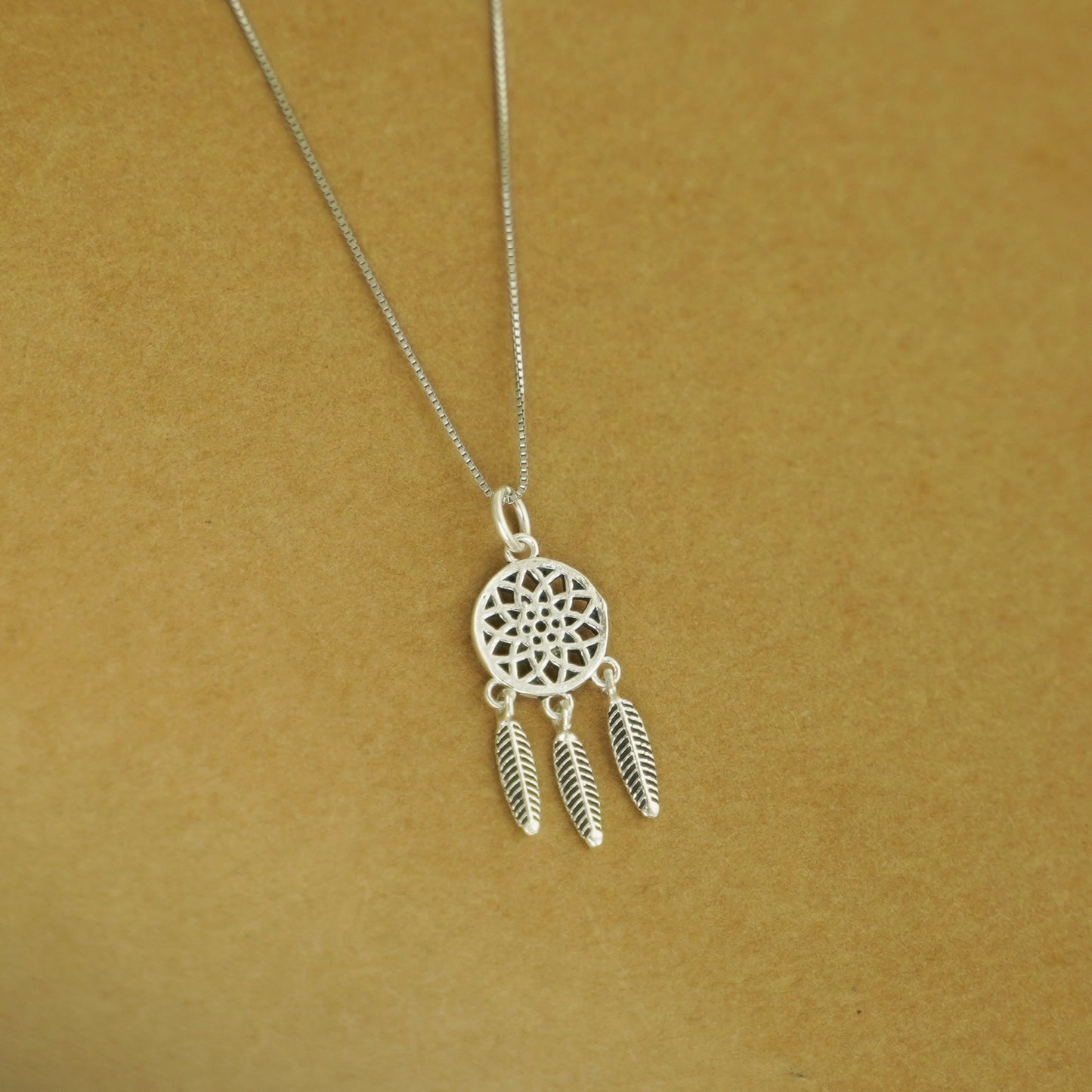 Sterling Silver Dream Catcher Tree of Life Heart Love Feather Charm Pendant - sugarkittenlondon