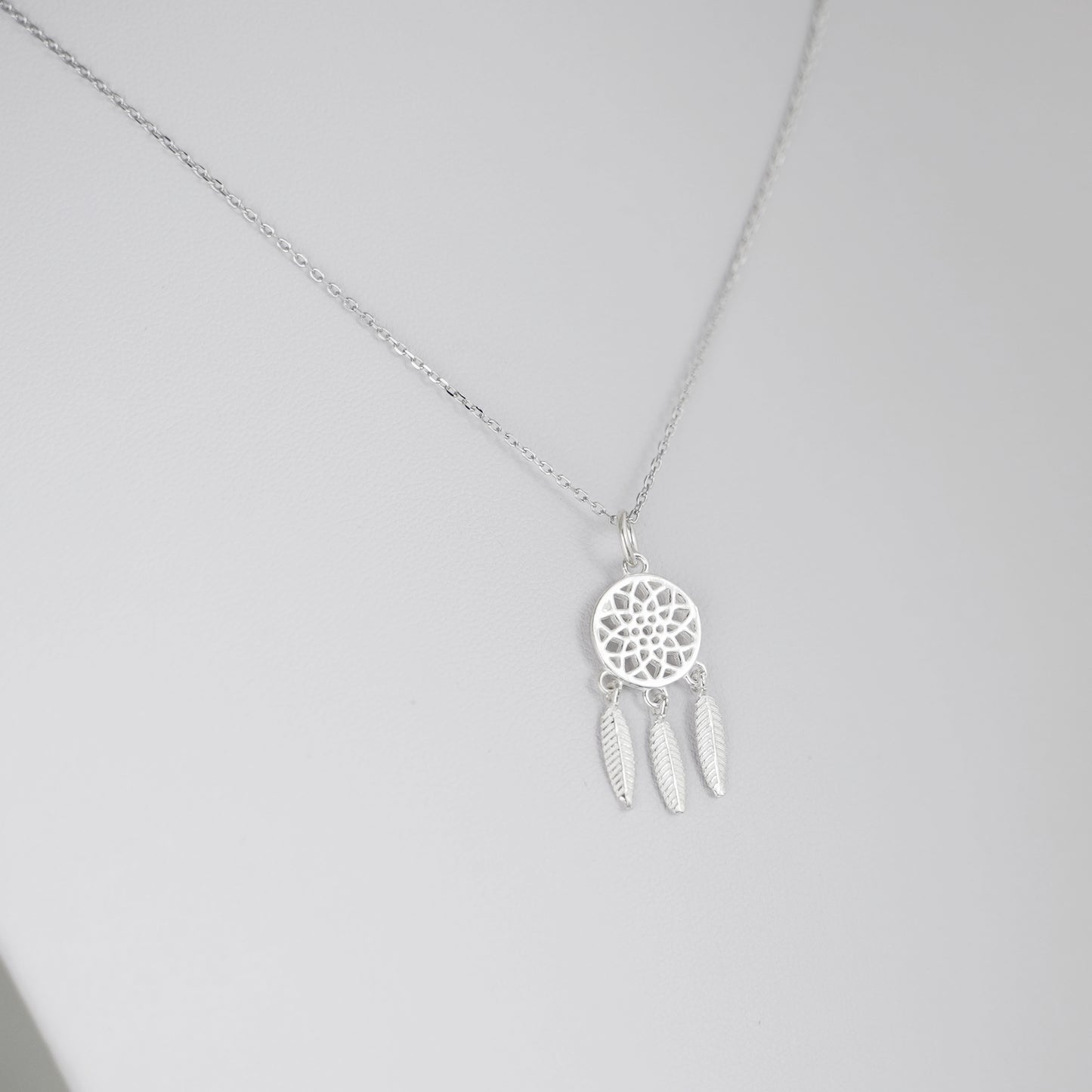 Sterling Silver Dream Catcher Tree of Life Heart Love Feather Charm Pendant - sugarkittenlondon