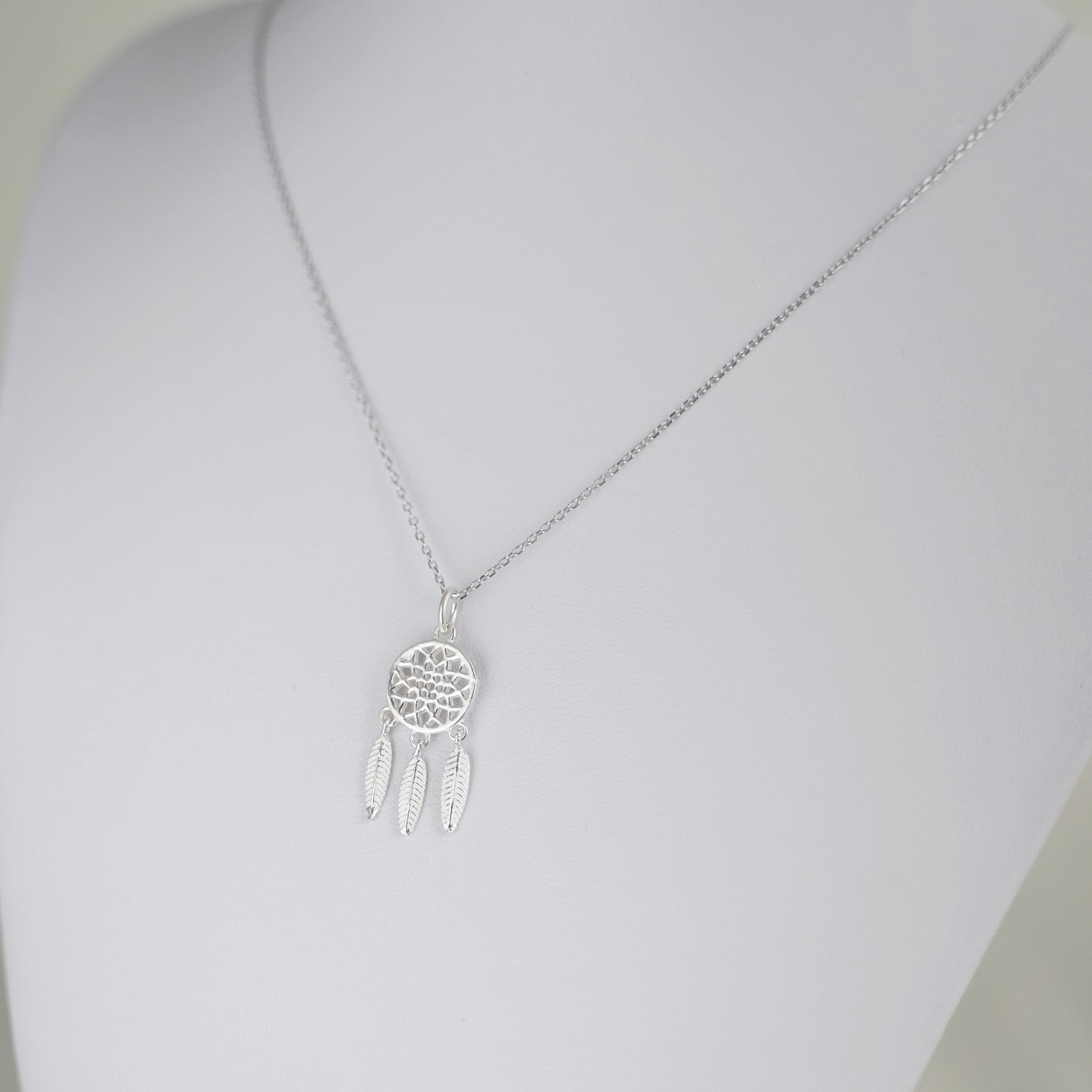 Sterling Silver Dream Catcher Tree of Life Heart Love Feather Charm Pendant - sugarkittenlondon