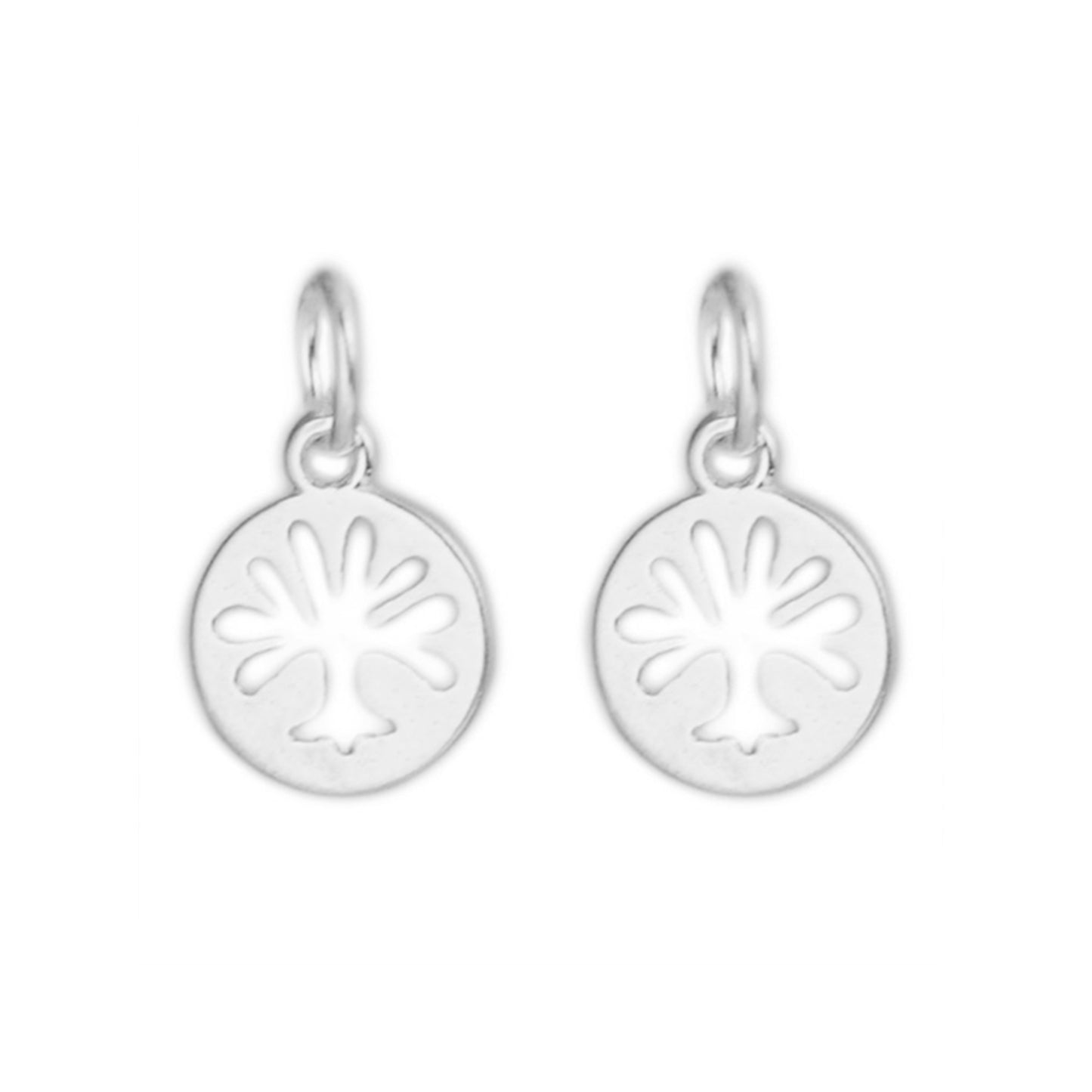 2 Sterling Silver Disc Dot Tree of Life Necklace Bracelet Pendants - sugarkittenlondon