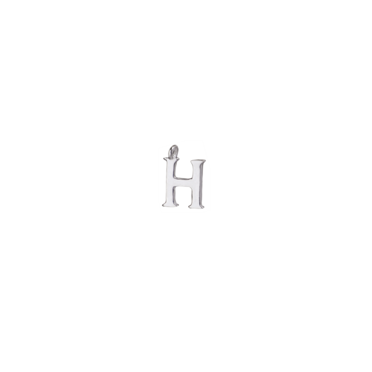 Sterling Silver A-Z Letter Alphabet Initial DIY Charm Pendant 10 x 8mm - sugarkittenlondon
