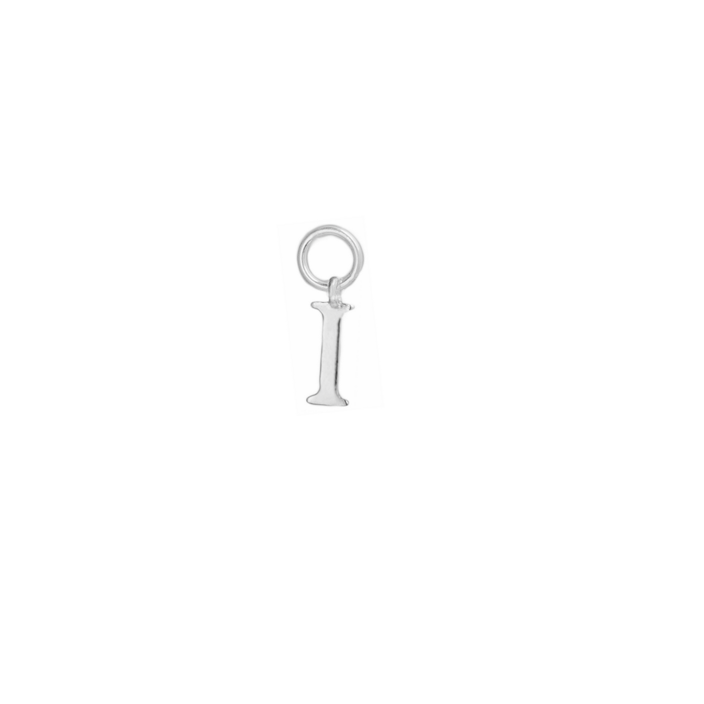 Sterling Silver A-Z Letter Alphabet Initial DIY Charm Pendant 10 x 8mm - sugarkittenlondon