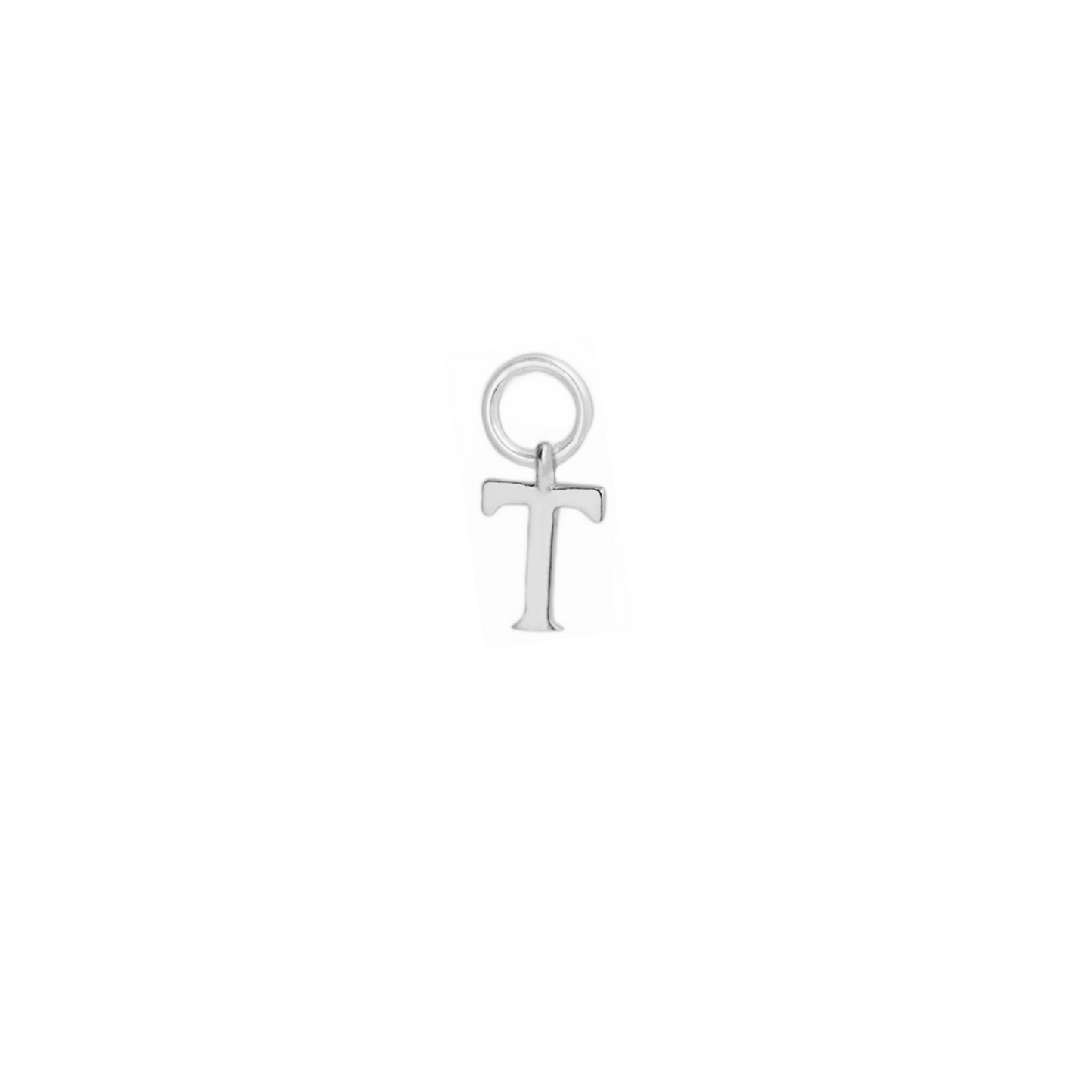 Sterling Silver A-Z Letter Alphabet Initial DIY Charm Pendant 10 x 8mm - sugarkittenlondon