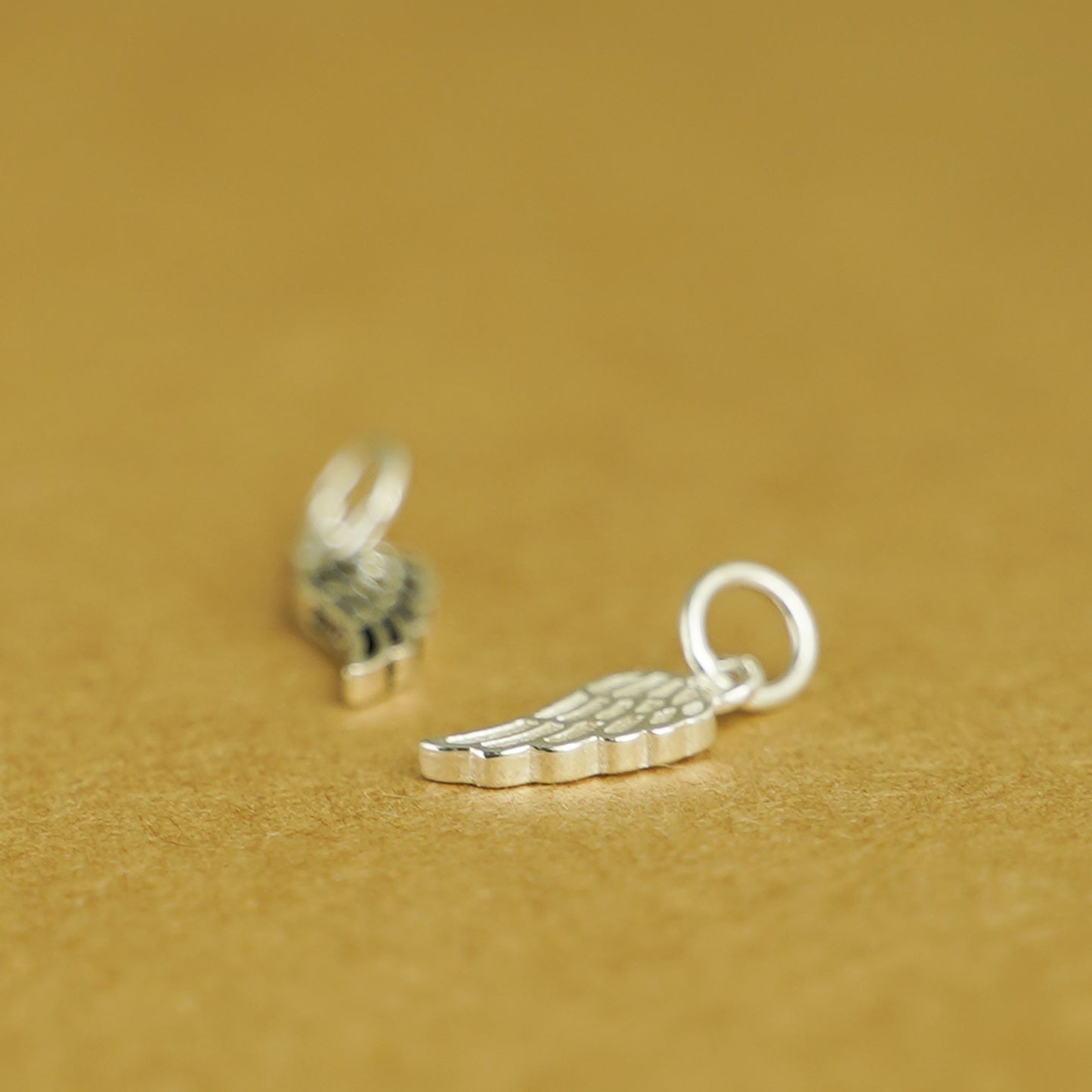 Sterling Silver Feather Angel Leaf Wing Necklace Bracelet Charm Pendant - sugarkittenlondon