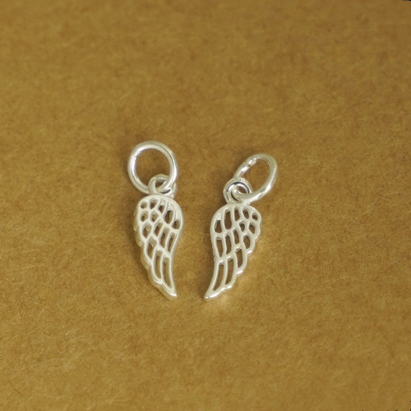 Sterling Silver Feather Angel Leaf Wing Necklace Bracelet Charm Pendant - sugarkittenlondon