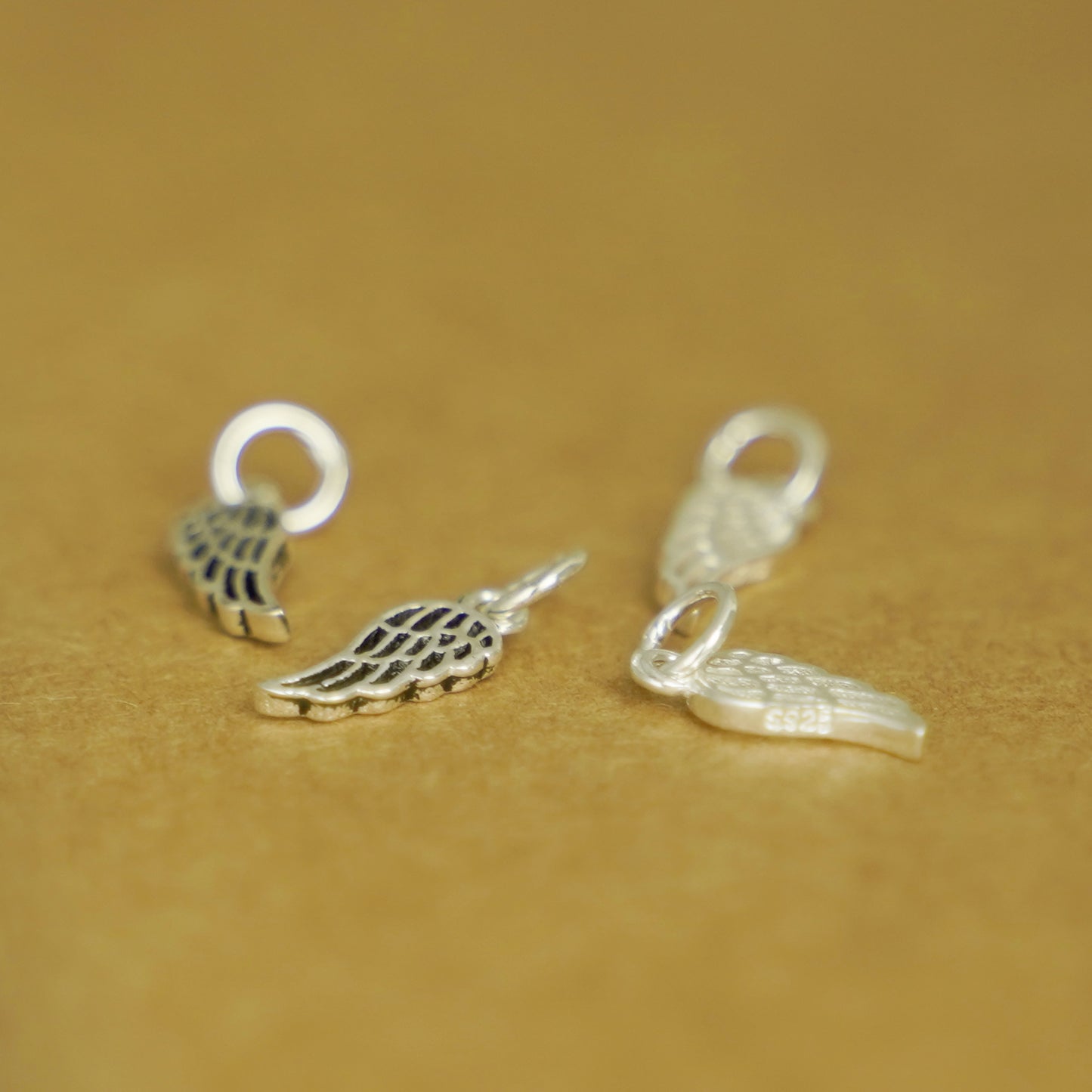Sterling Silver Feather Angel Leaf Wing Necklace Bracelet Charm Pendant - sugarkittenlondon