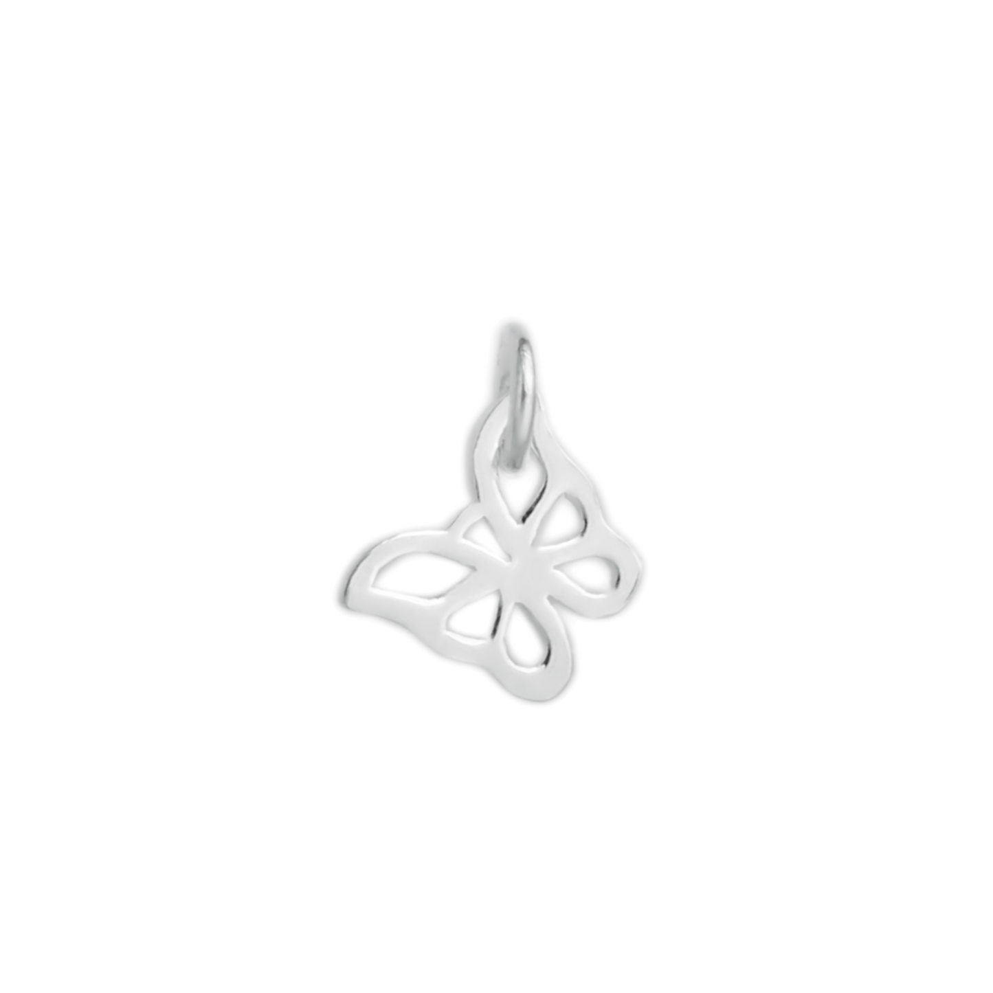 Sterling Silver Hollow Butterfly Pendant Charm for Necklace Bracelet - sugarkittenlondon